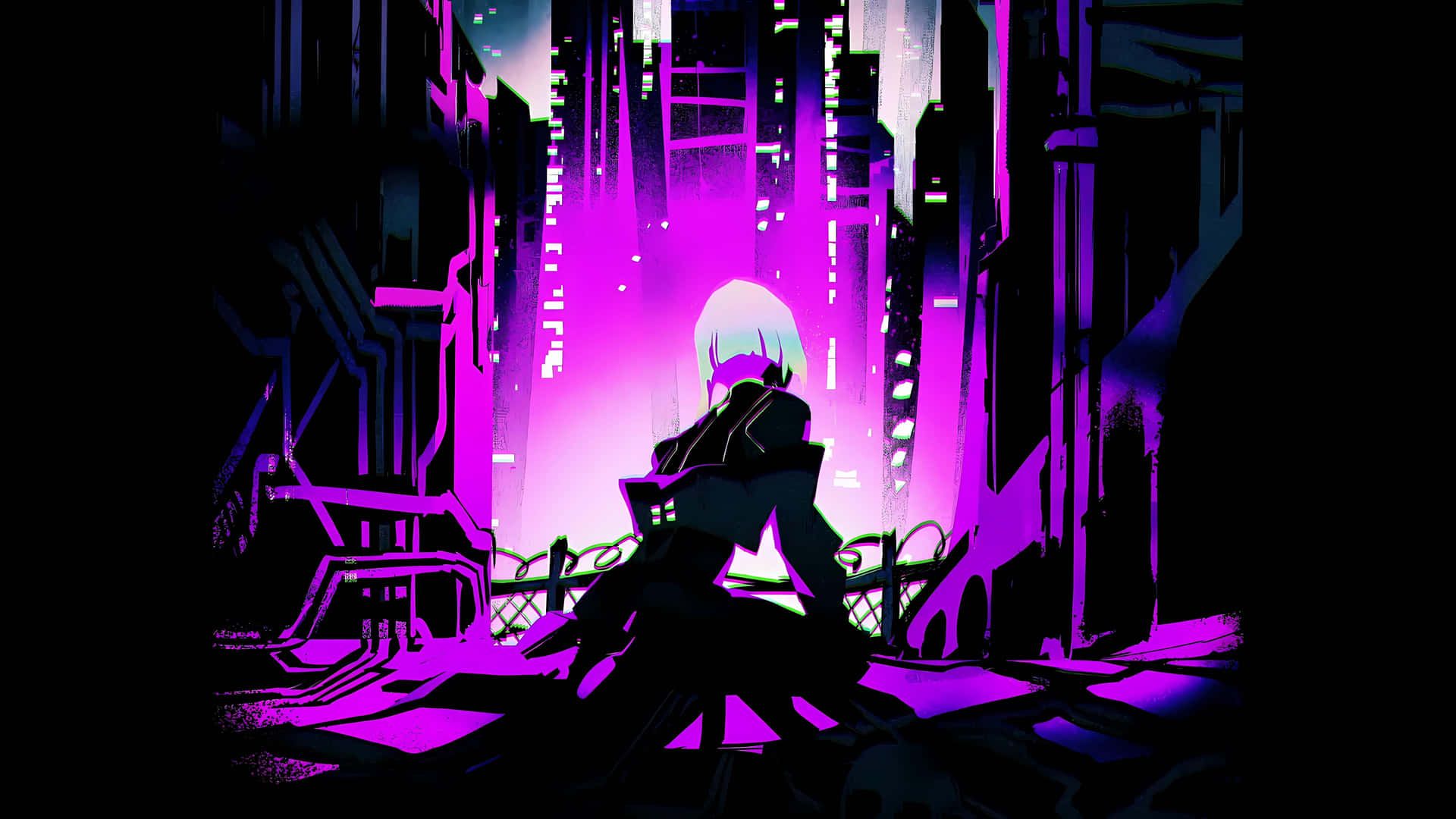 1920x1080 Download Cyberpunk Edgerunner Silhouette Wallpaper