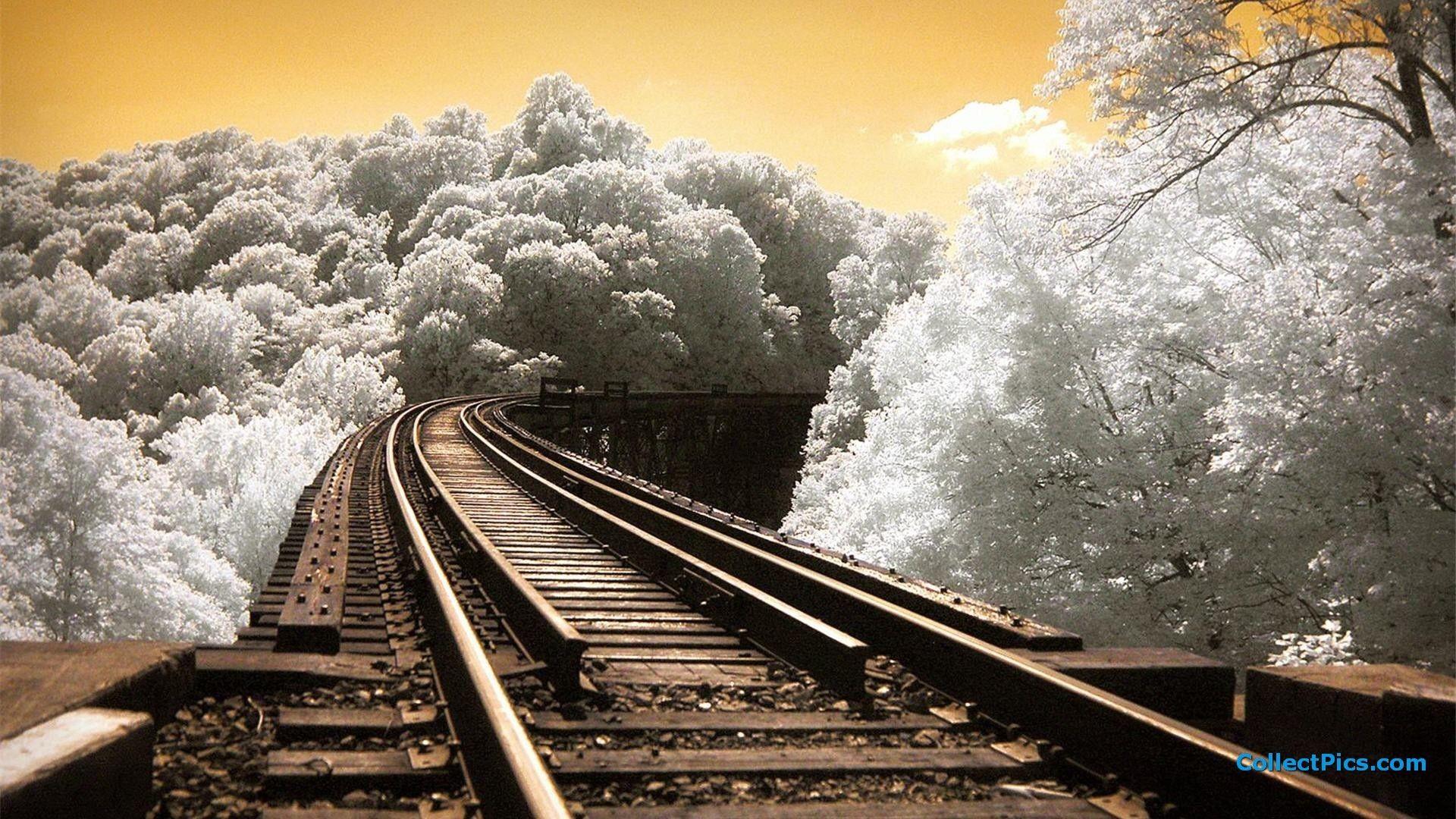 1920x1080 Train Track Wallpaper