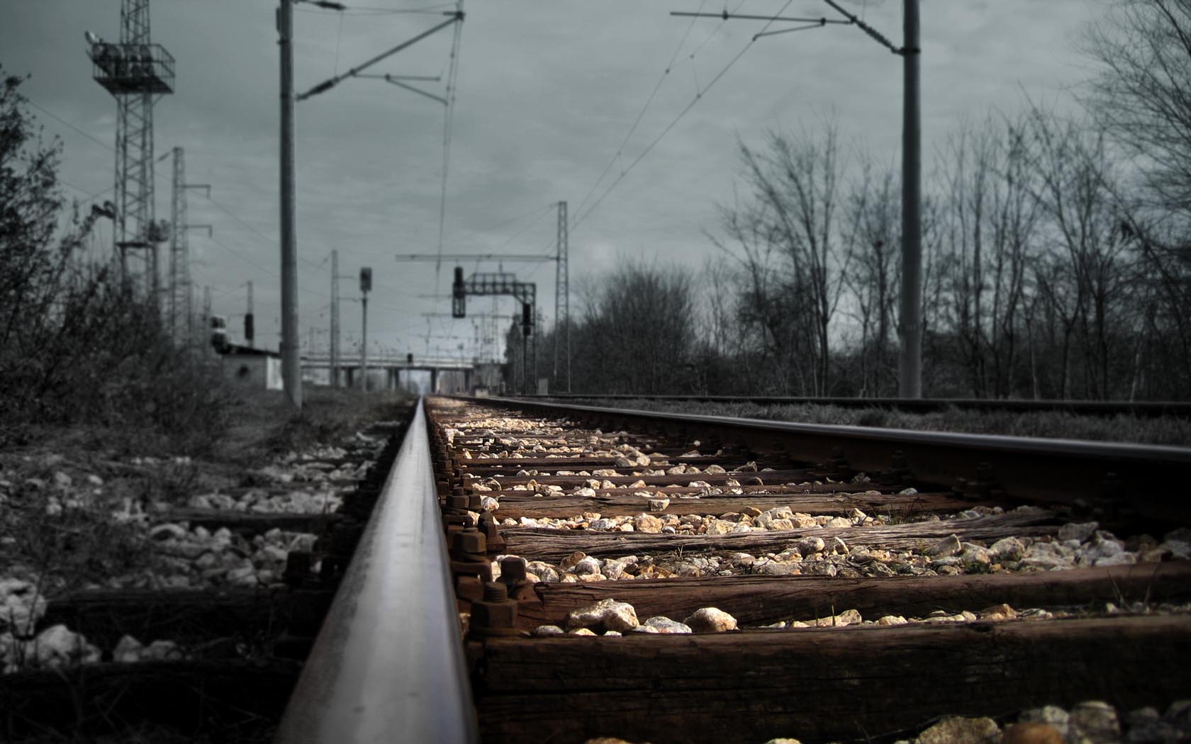 1680x1050 Railroad Tracks Wallpaperx1050