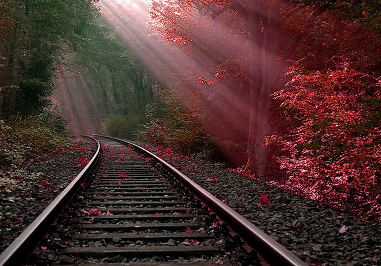 1280x895 Train Track PNG HD Transparent Train Track HD PNG Image