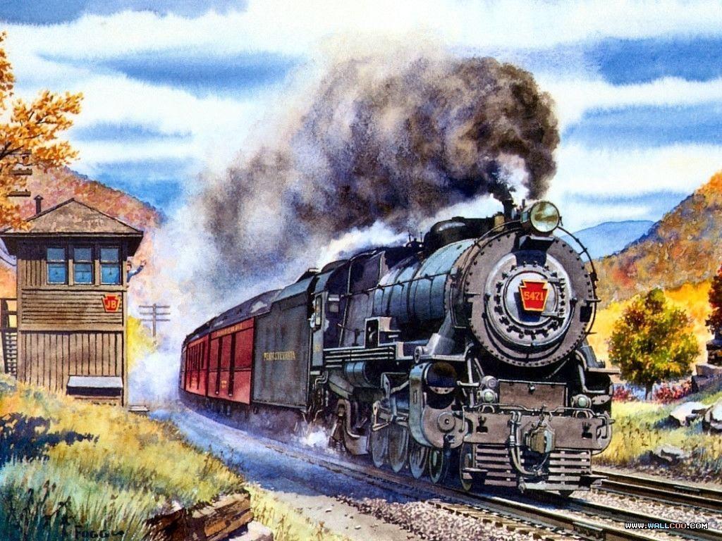 1024x768 Locomotive Wallpaper