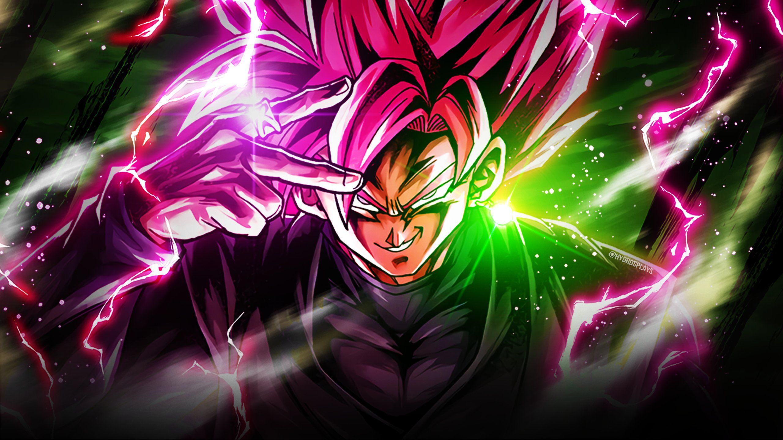 2560x1440 Hydros on X: Taste divine fury! Saiyan Rose Goku Black 4K Wallpaper! (YEL Sparking from #DBLegends) #GokuBlack / X