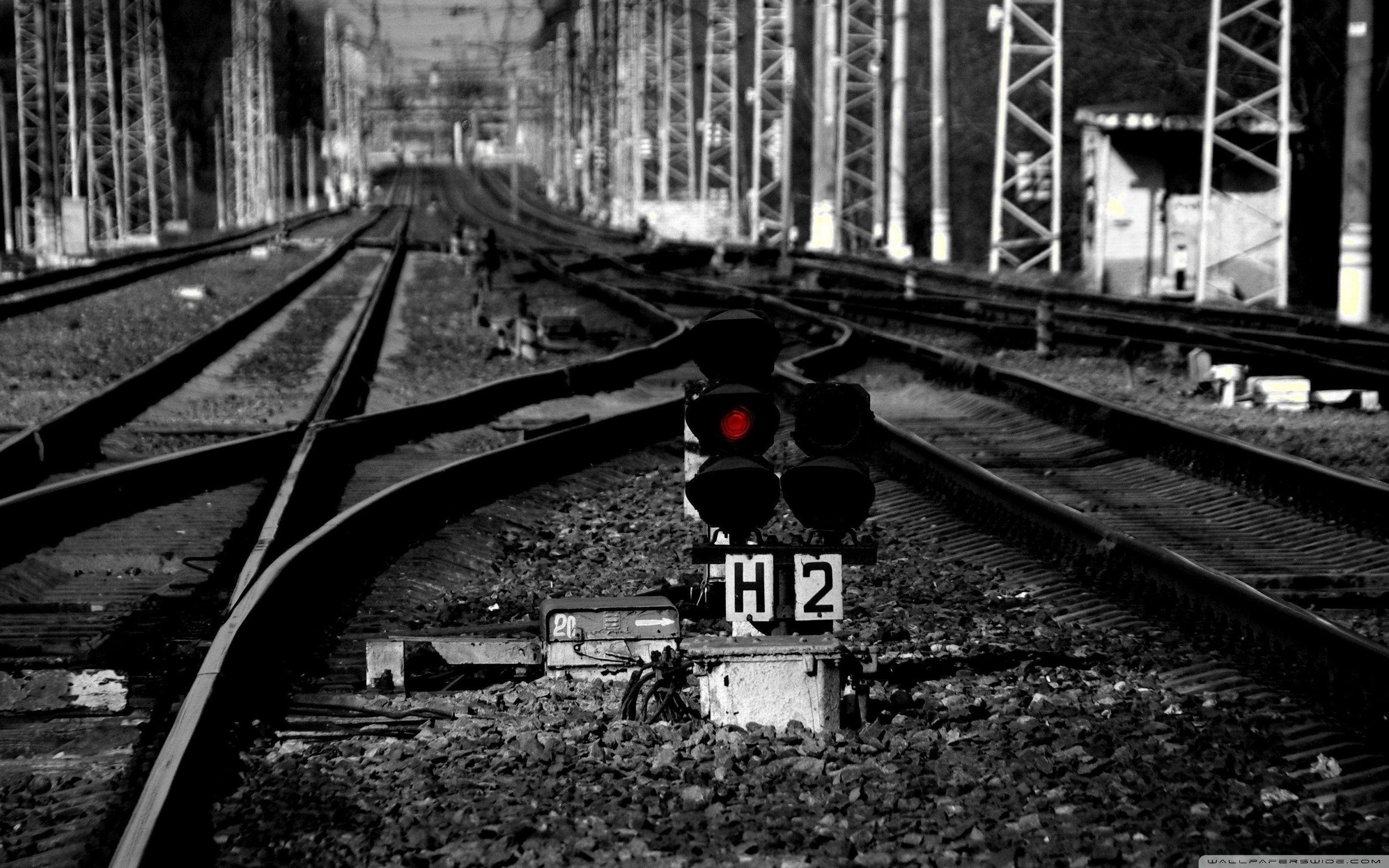 2880x1800 Rail Tracks Ultra HD Desktop Background Wallpaper for 4K UHD TV