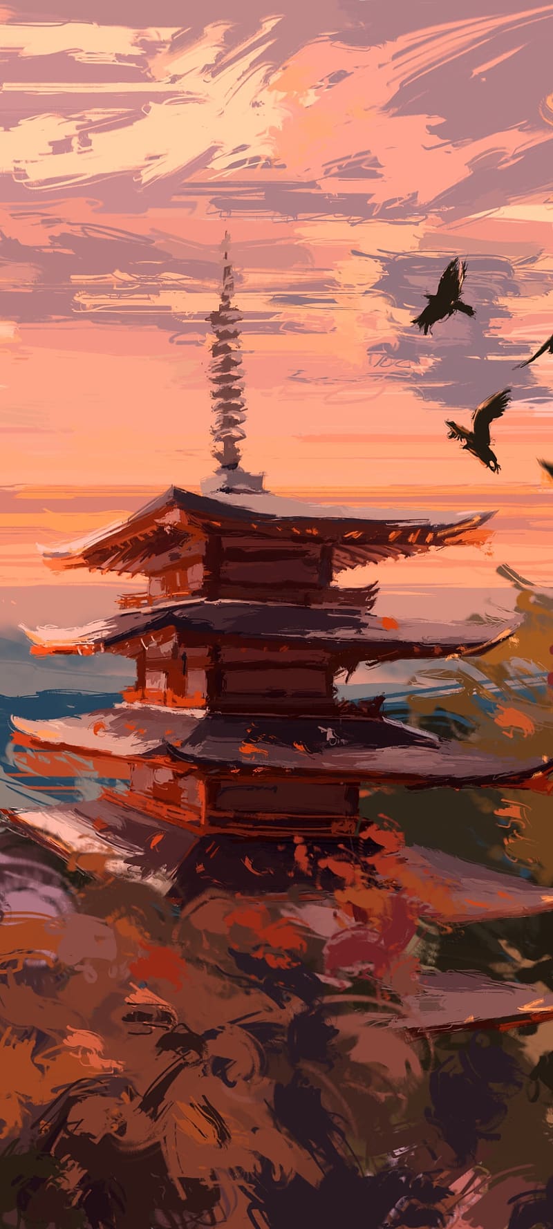 800x1778 Anime Shrine Phone, Japan, 1080x2400 Japan, HD phone wallpaper