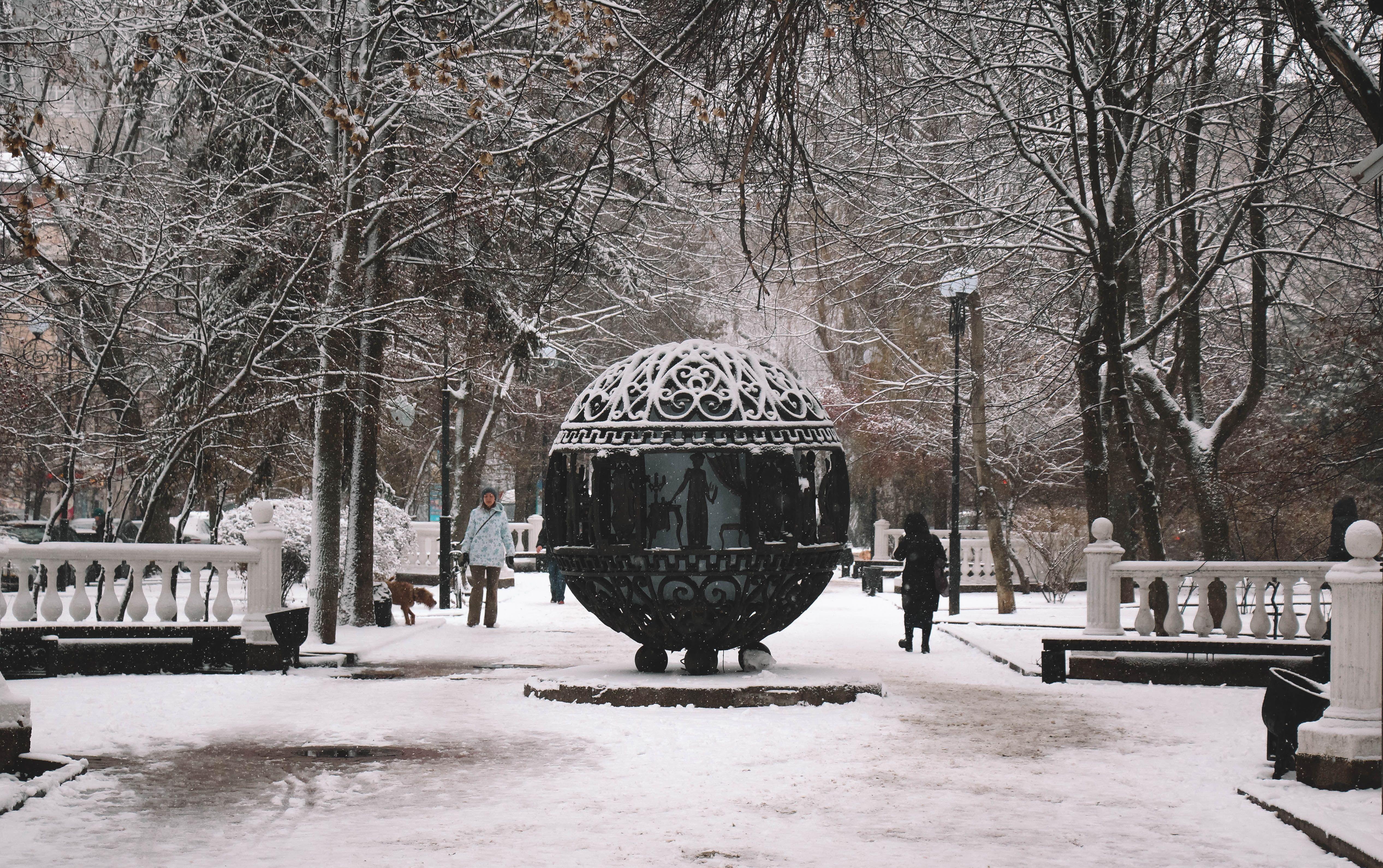 5067x3183 Winter Train Picture. Download Free Image