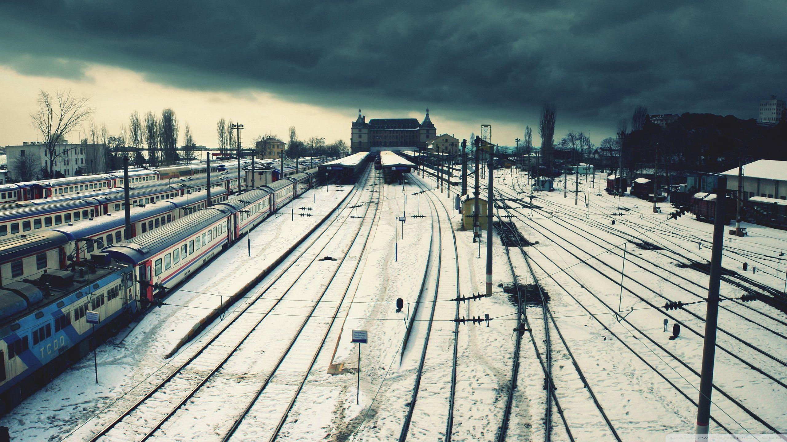 2560x1440 Download Train Station Wallpaper, HD Background Download