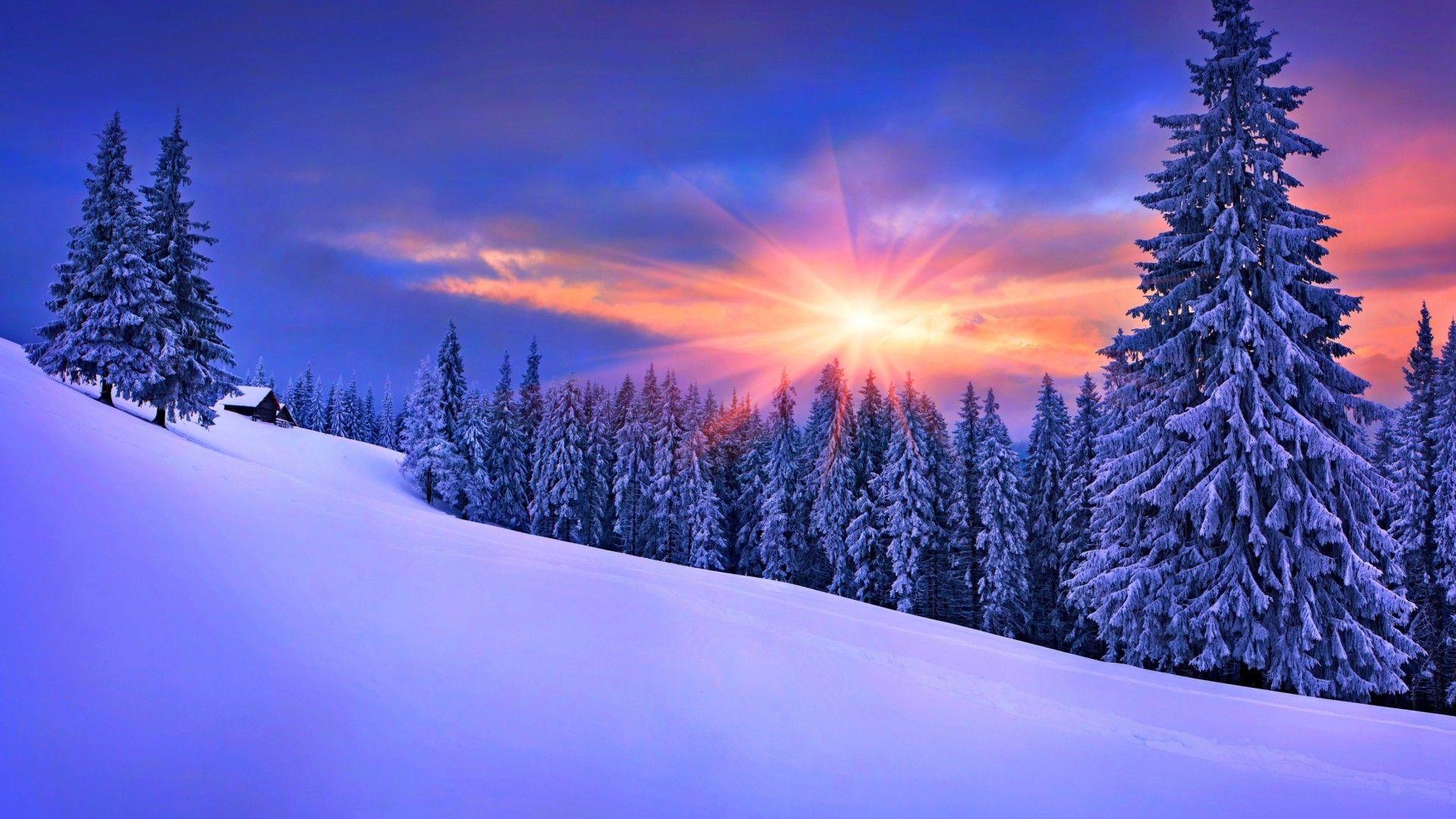 1920x1080 Winter Train Background Wallpaper HD Winter Sunshine