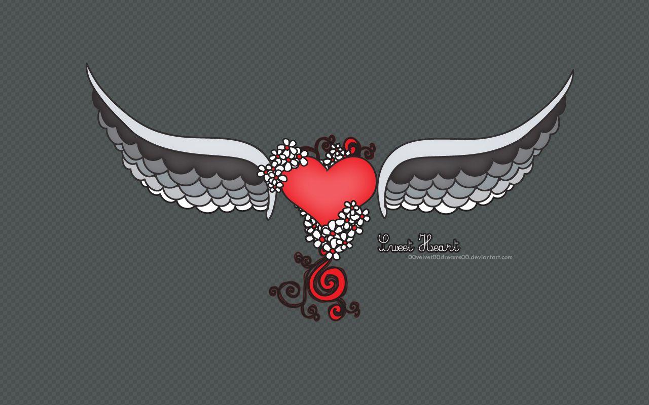1280x800 Very Cool Heart Shaped Theme Design Wallpaper