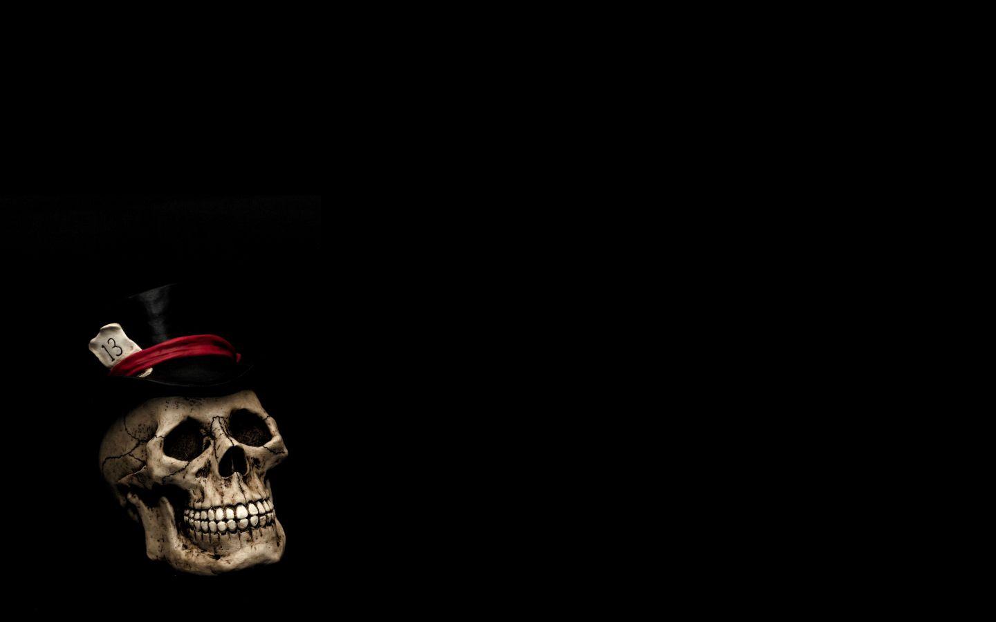 1440x900 Crazy Skull Background