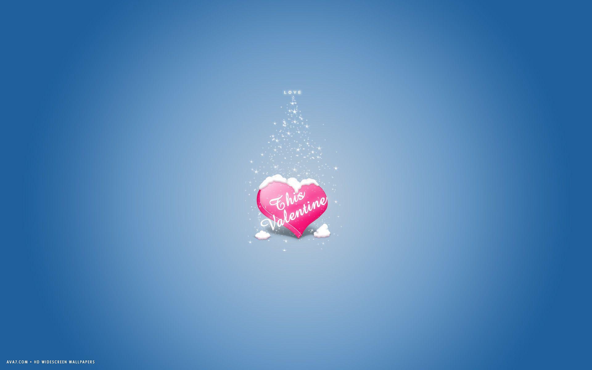 1920x1200 valentines day love this valentine heart snow minimalistic HD