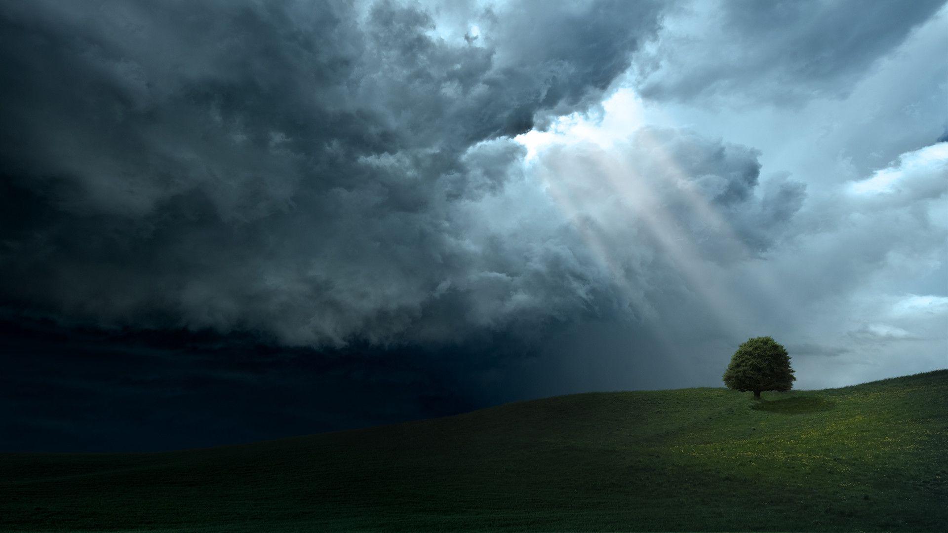 1920x1080 Dark Clouds Wallpaper