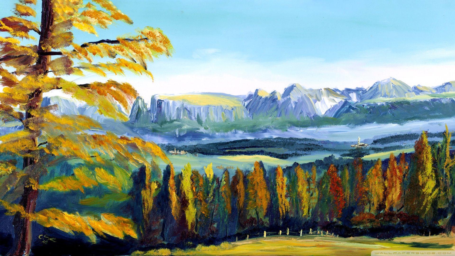 1920x1080 Oil Painting Wallpaper Scalsys Art Oil Painting, HD