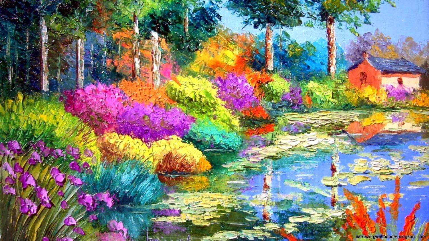 1504x846 Beautiful Nature Oil Paintings
