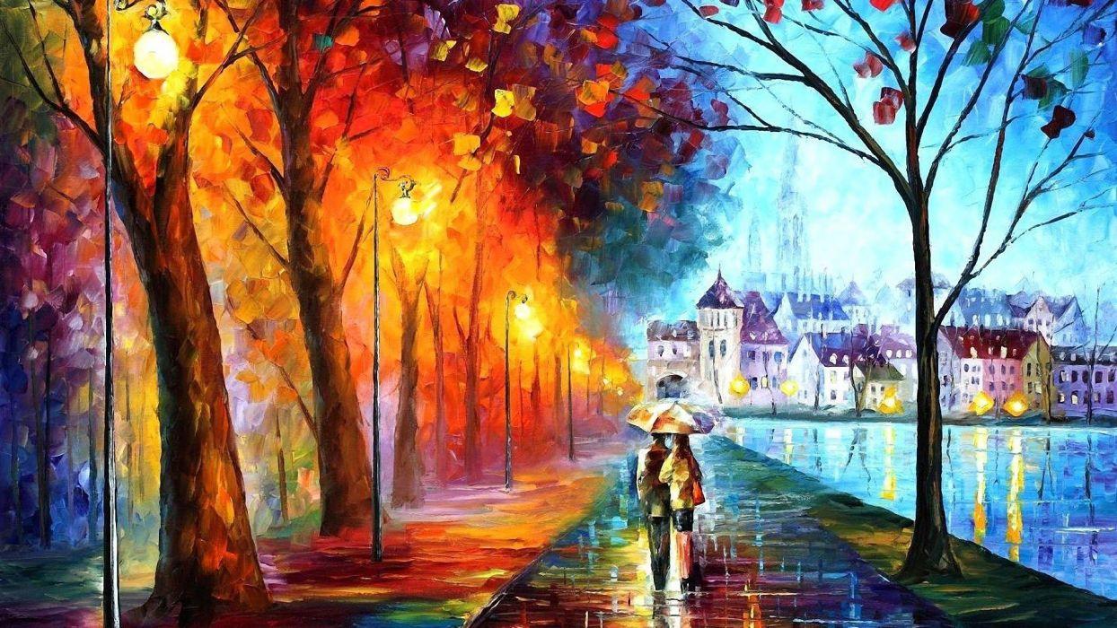 1244x700 Oil painting couple colorfull art wallpaperx1080