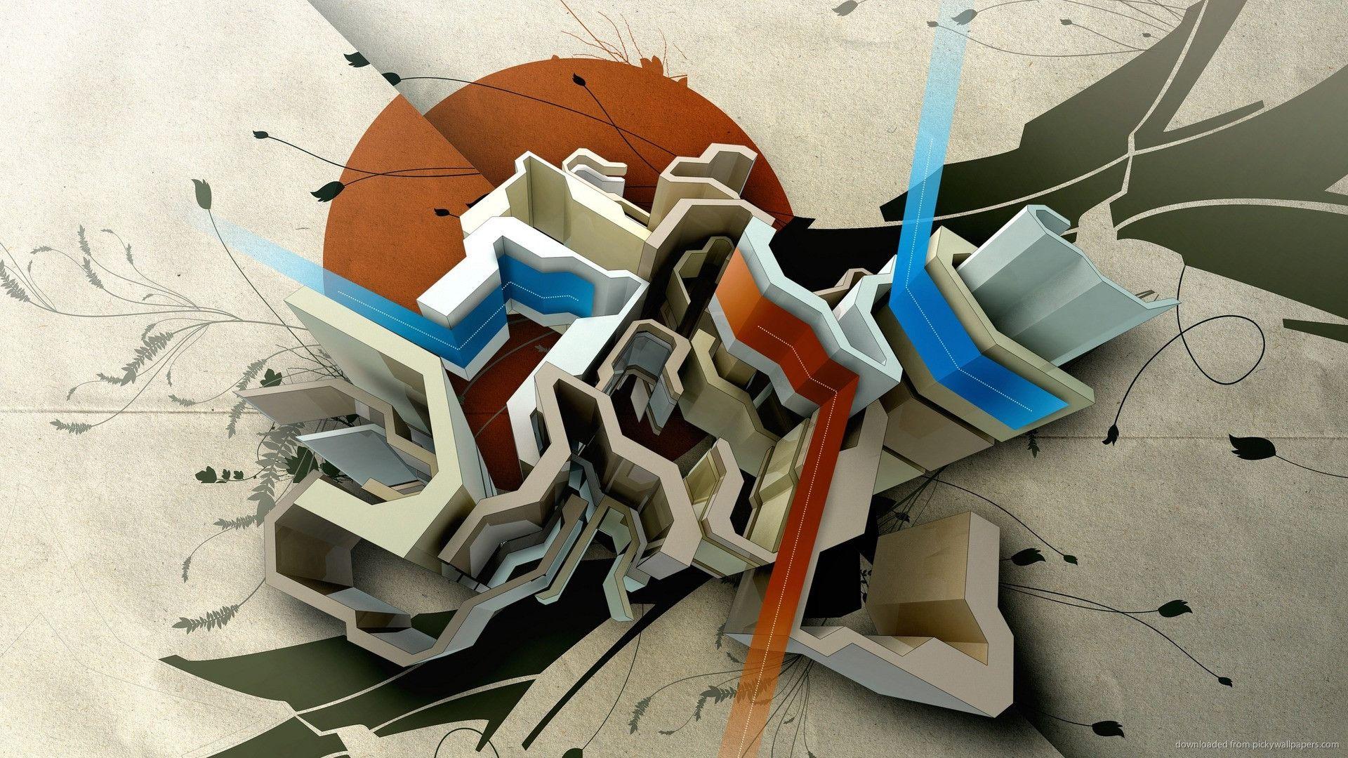 1920x1080 Abstract Graffiti Wallpaper