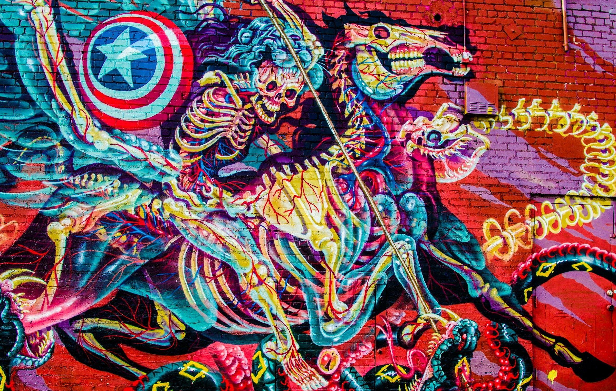 2400x1525 Abstract Graffiti Wallpaper