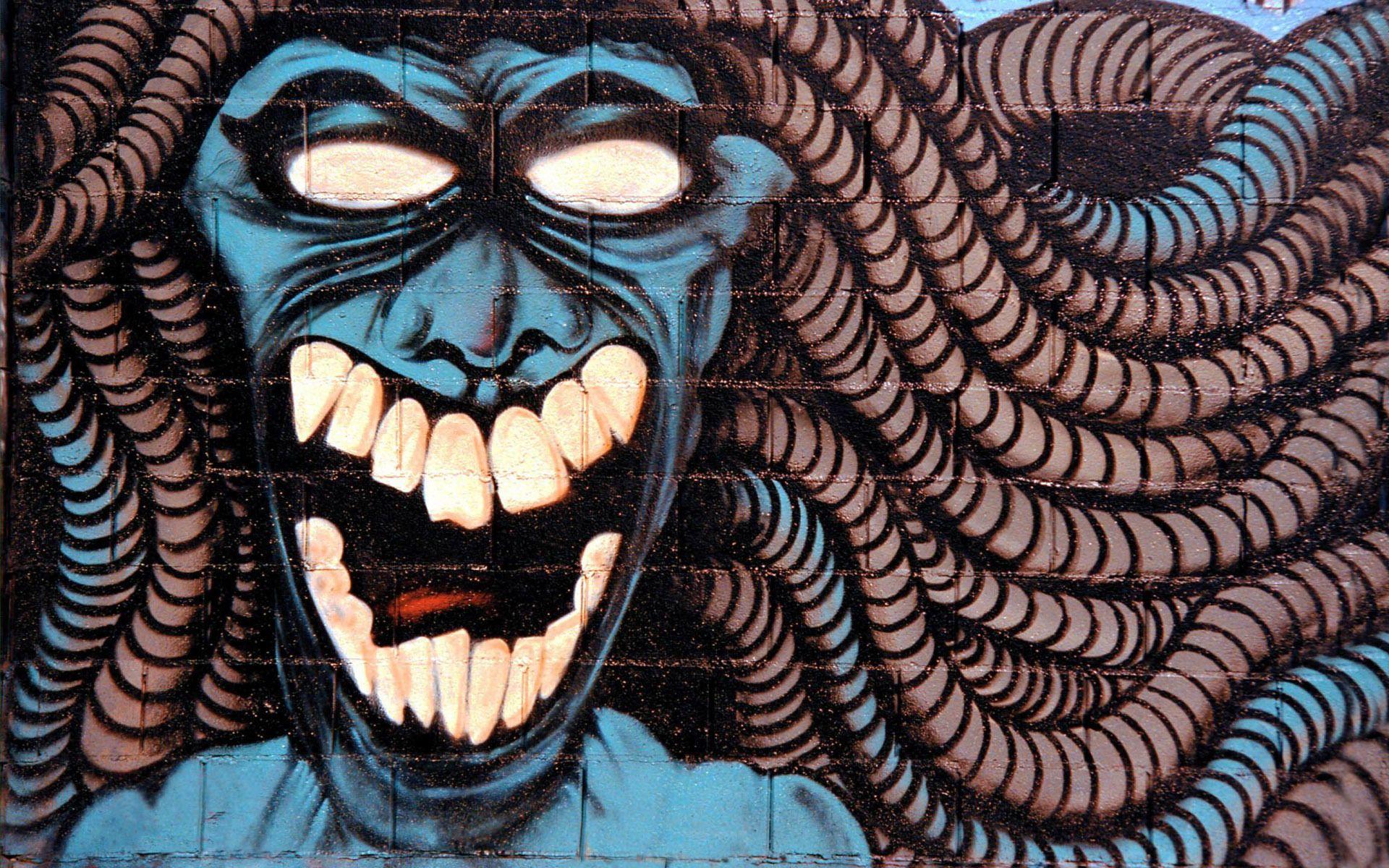 1920x1200 Monster Graffiti Wallpaper 50835 1920x1200px