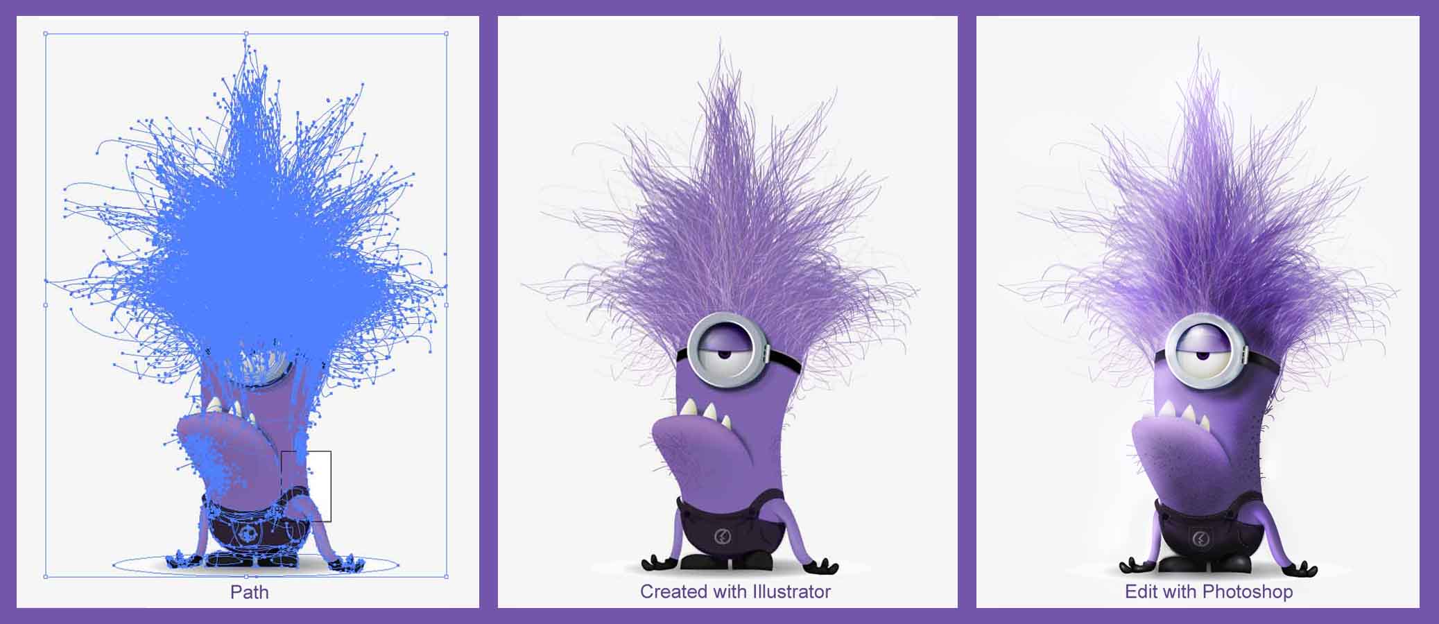 2075x900 Vector Evil Minion Step By Step