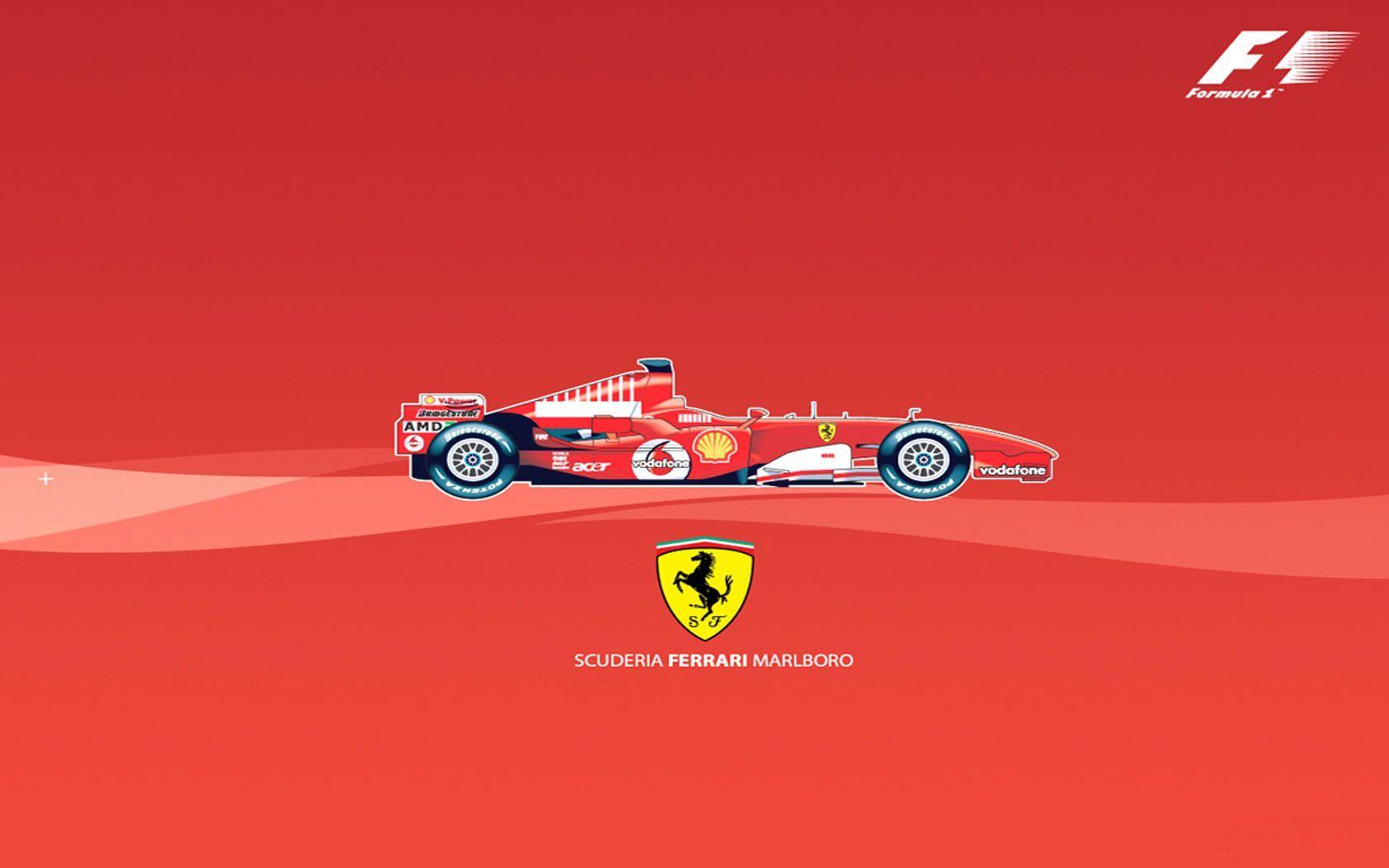 1680x1050 F1 Ferrari Wallpaper