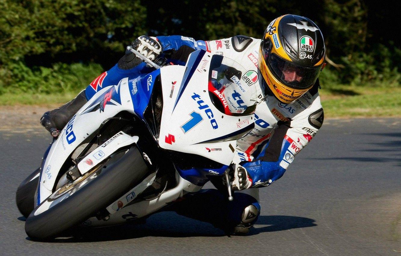 1332x850 Wallpaper suzuki, guy martin, agv, theisleofman, touristtrophy