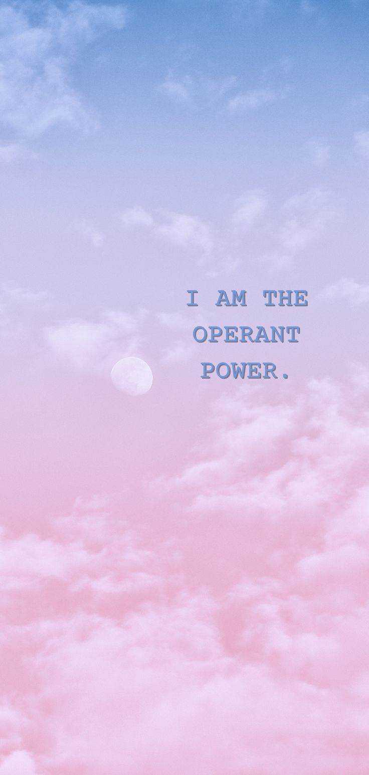 736x1545 Law Of Attraction iPhone Wallpaper. Daily motivation wallpaper, Inspirational quote on pastel sky background, Operant