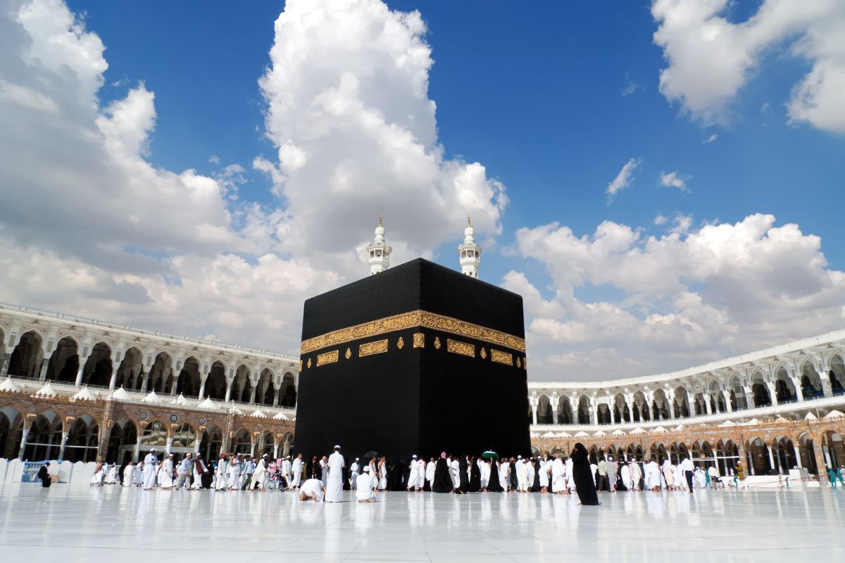 1200x800 Kaaba in Masjid Al Haram in Mecca, Islamic Wallpaper for Wall®