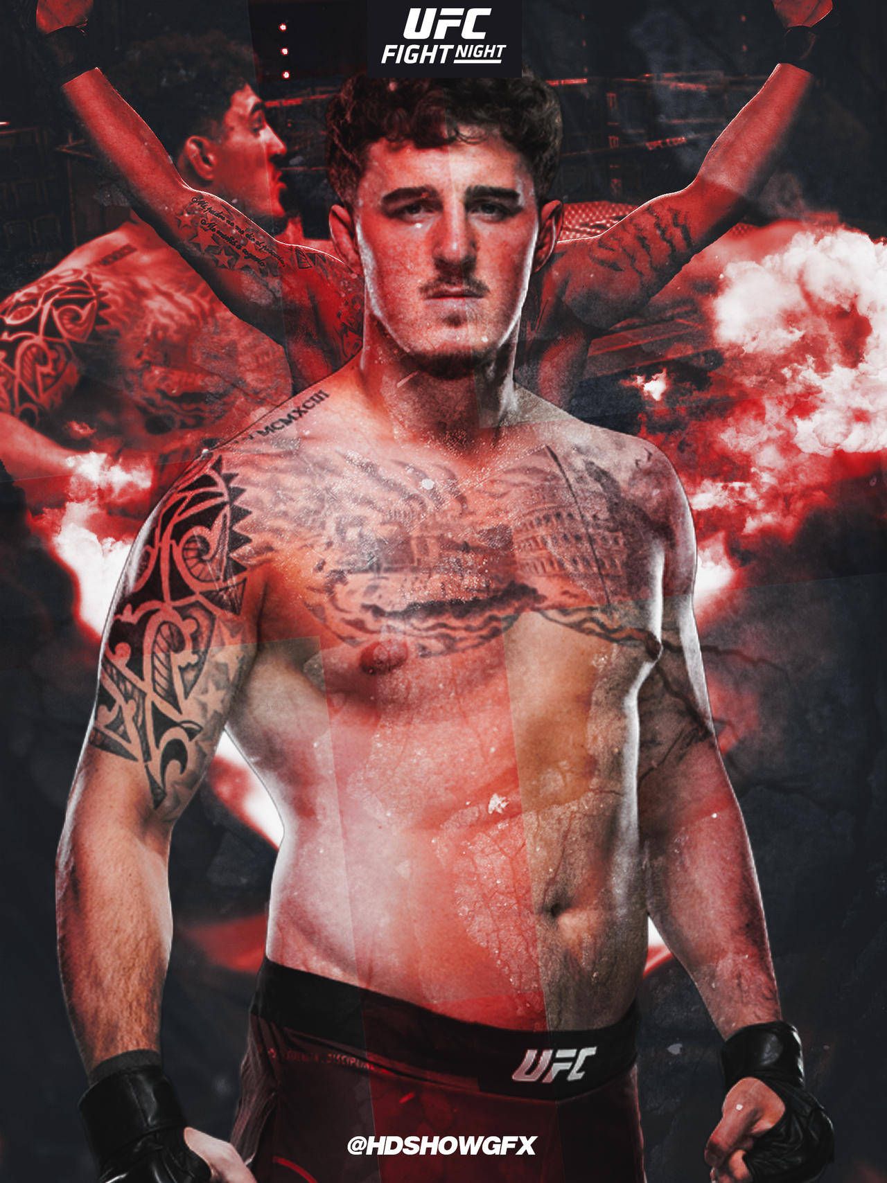 1280x1708 Download Tom Aspinall UFC Poster Wallpaper