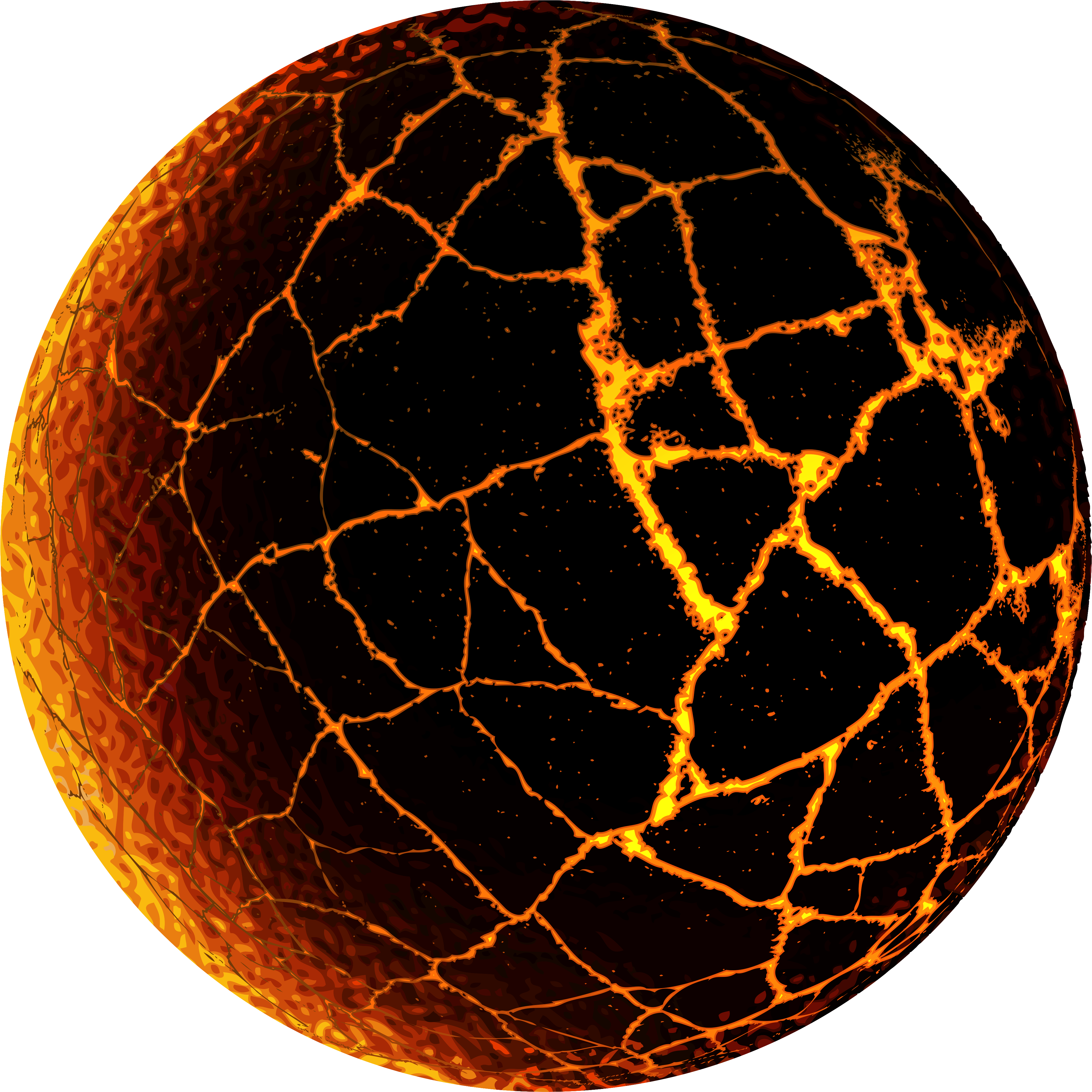 3956x3956 Download Lava Planet Cracked Surface