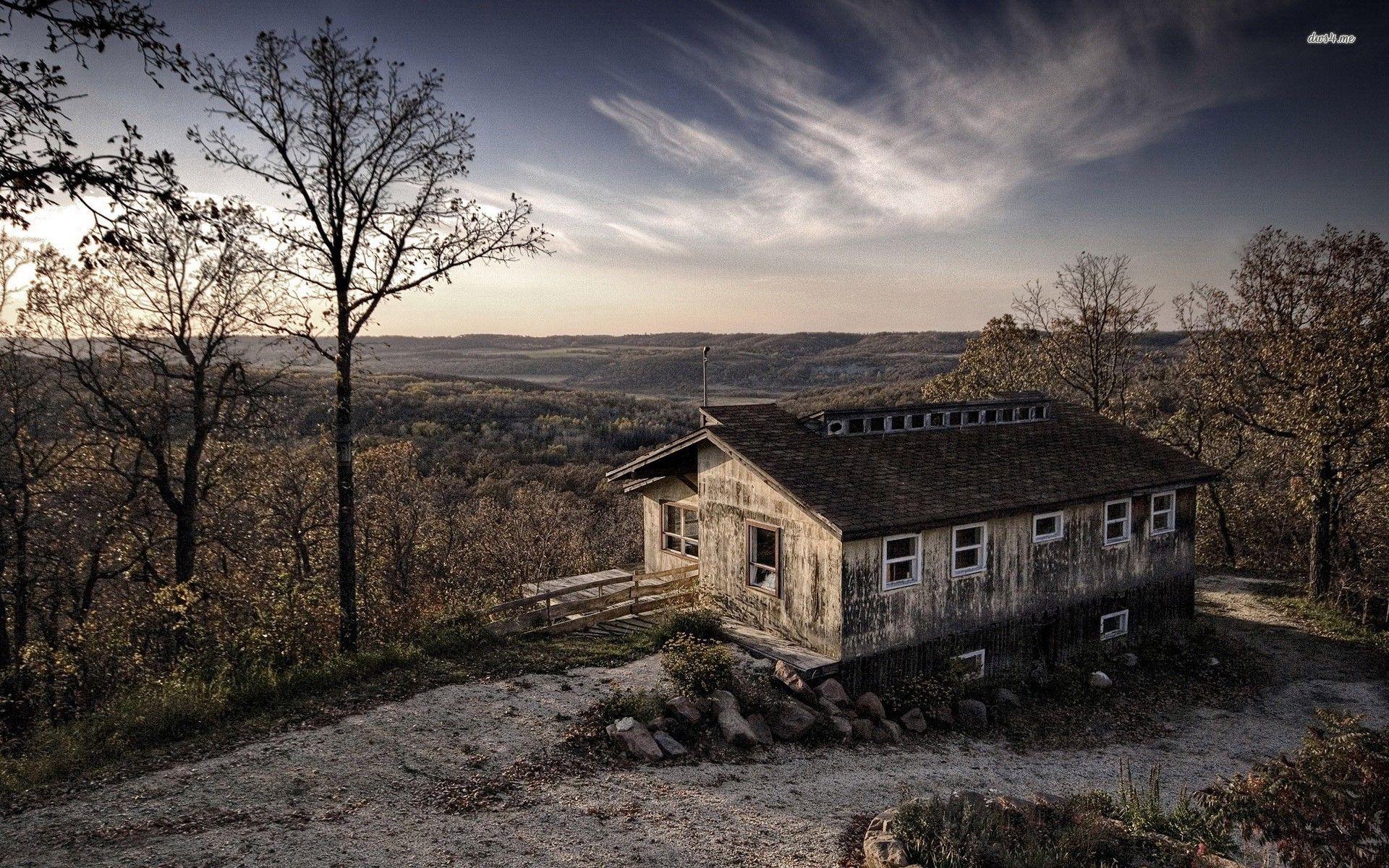 1920x1200 Abandoned house in Pembina Valley, Canada wallpaper