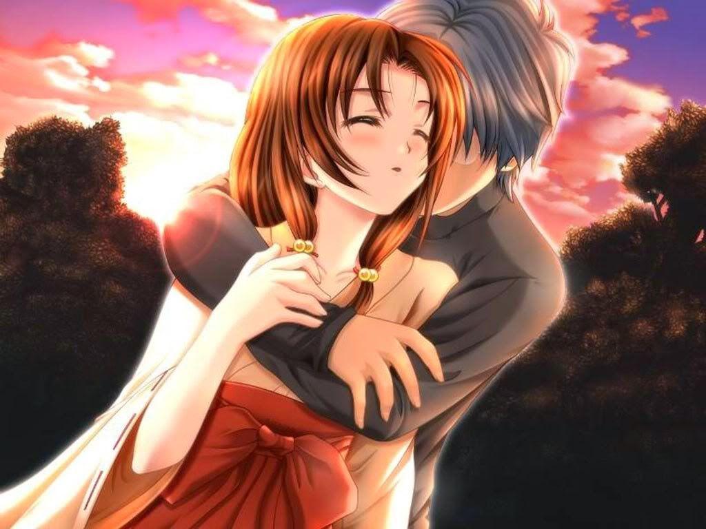 1024x768 Cute Cartoon Couple Lovely Hugging HD Wallpaper. Best Love HD