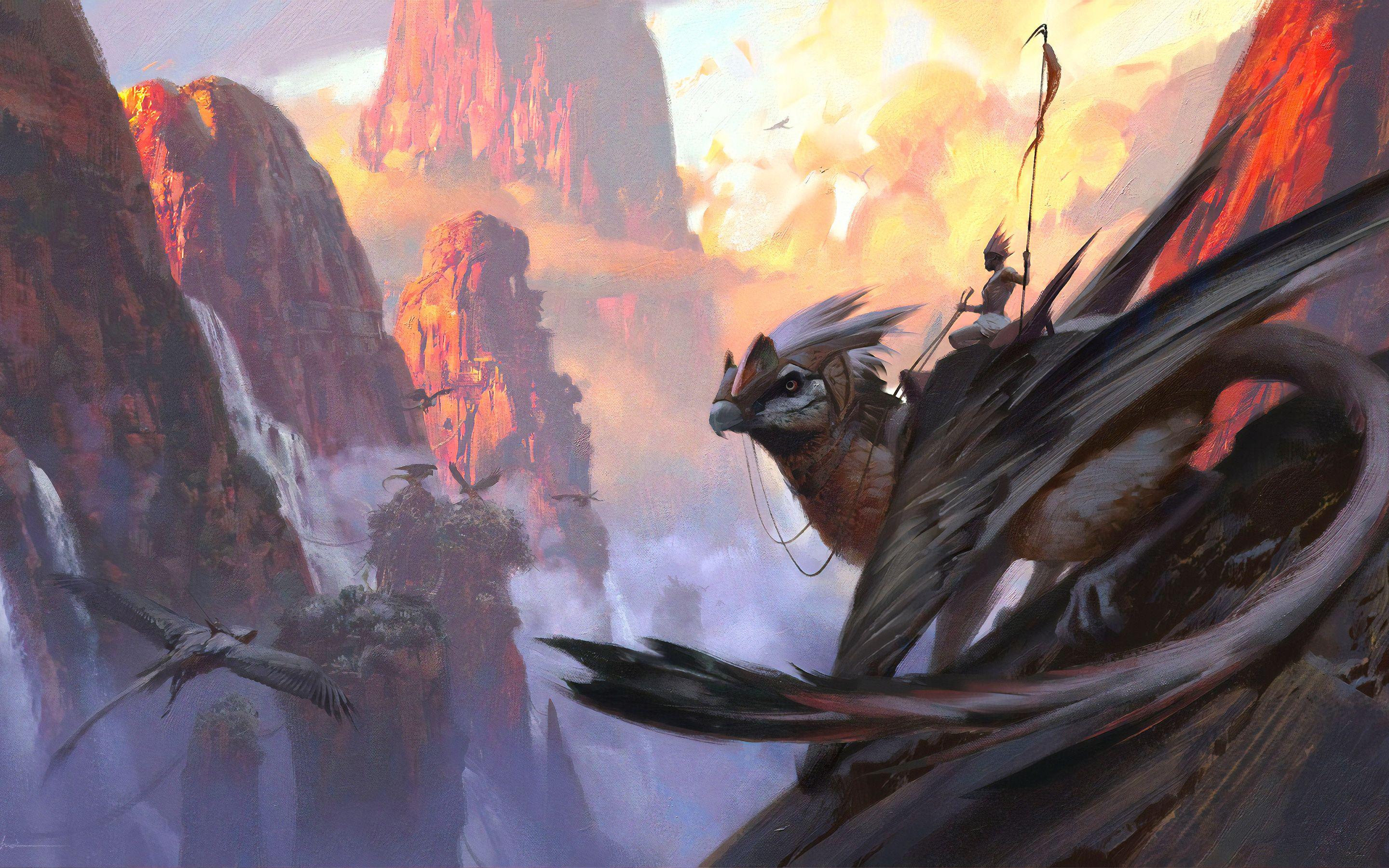 2880x1800 Ancient Big Bird Warrior 4k Macbook Pro Retina HD 4k