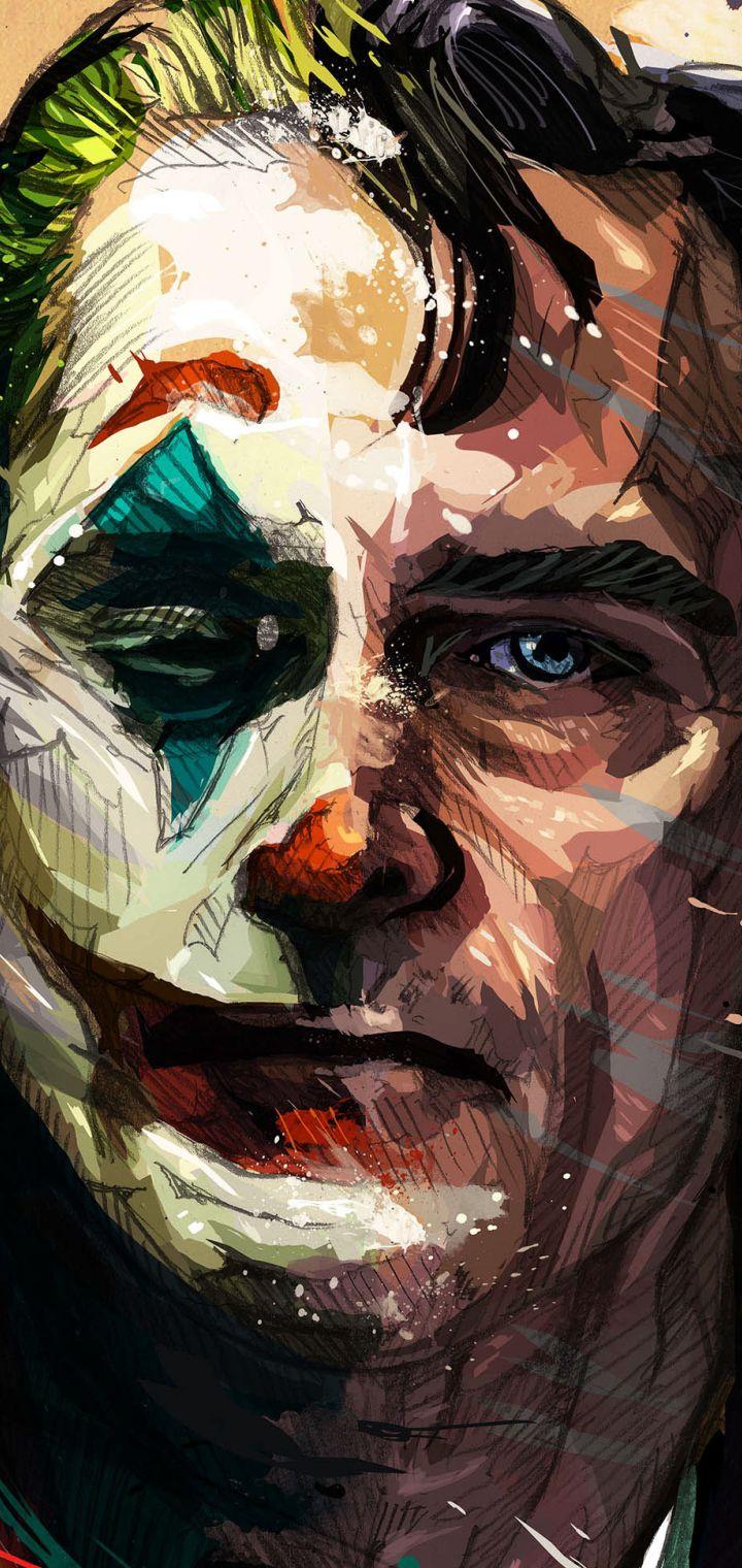 720x1520 Joaquin Phoenix Joker Artistic 720x1520 Resolution