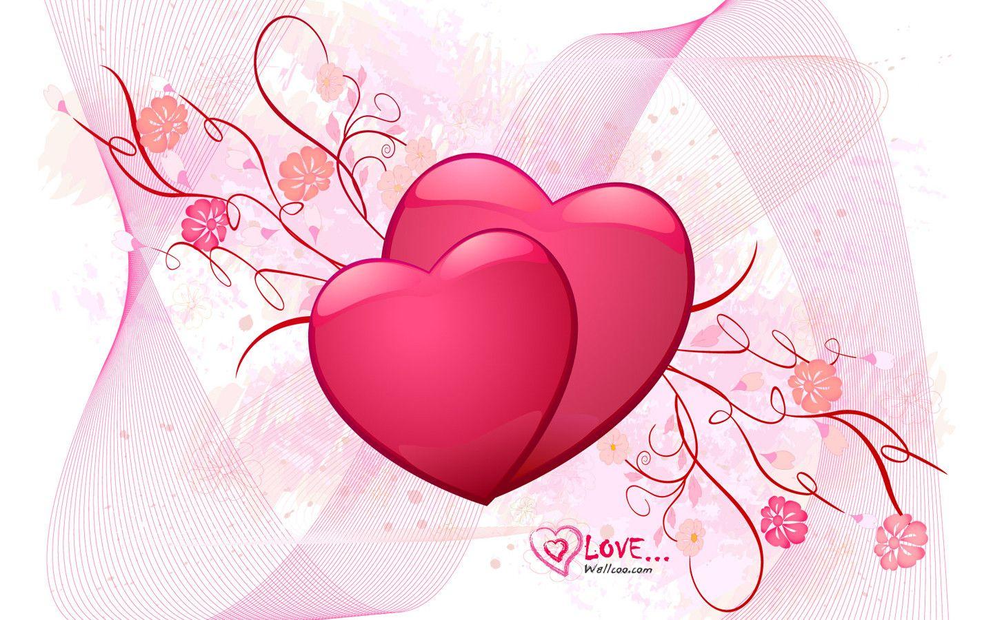 Trái tim Valentine 1440x900 - Lễ tình nhân