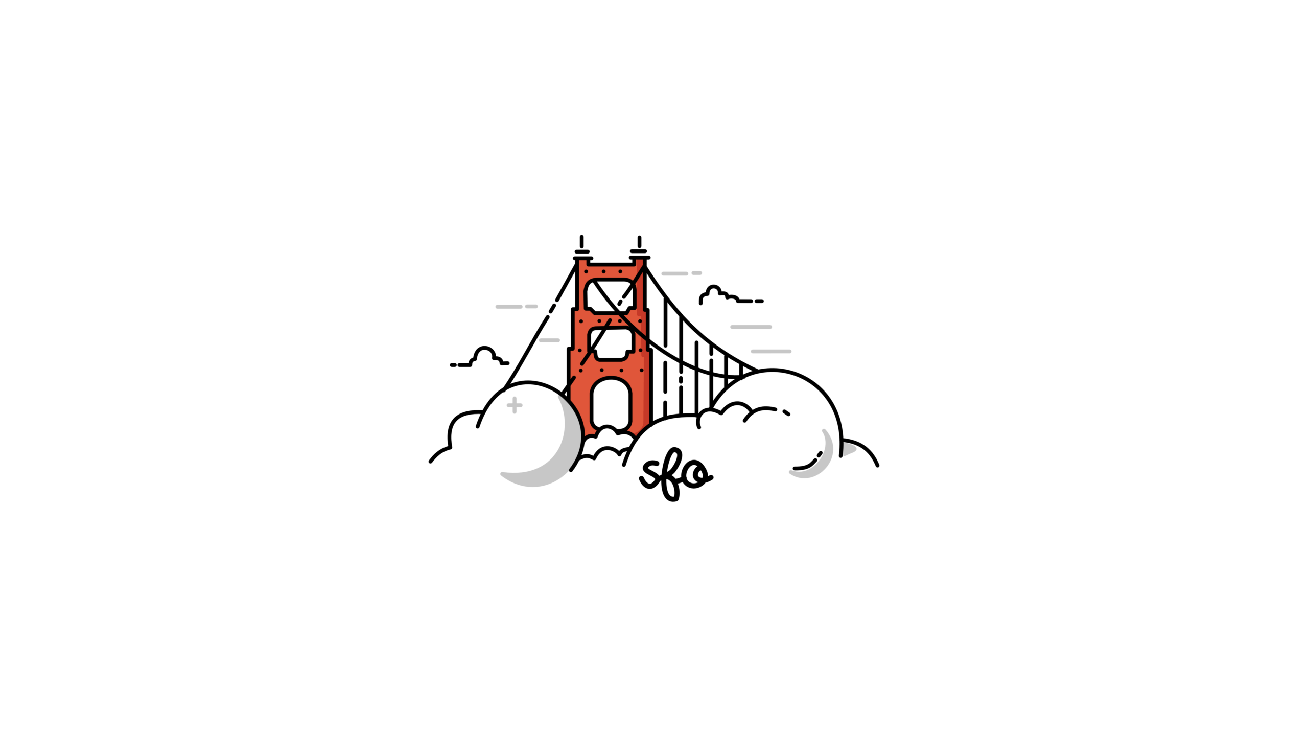 2560x1440 Minimal City Wallpaper