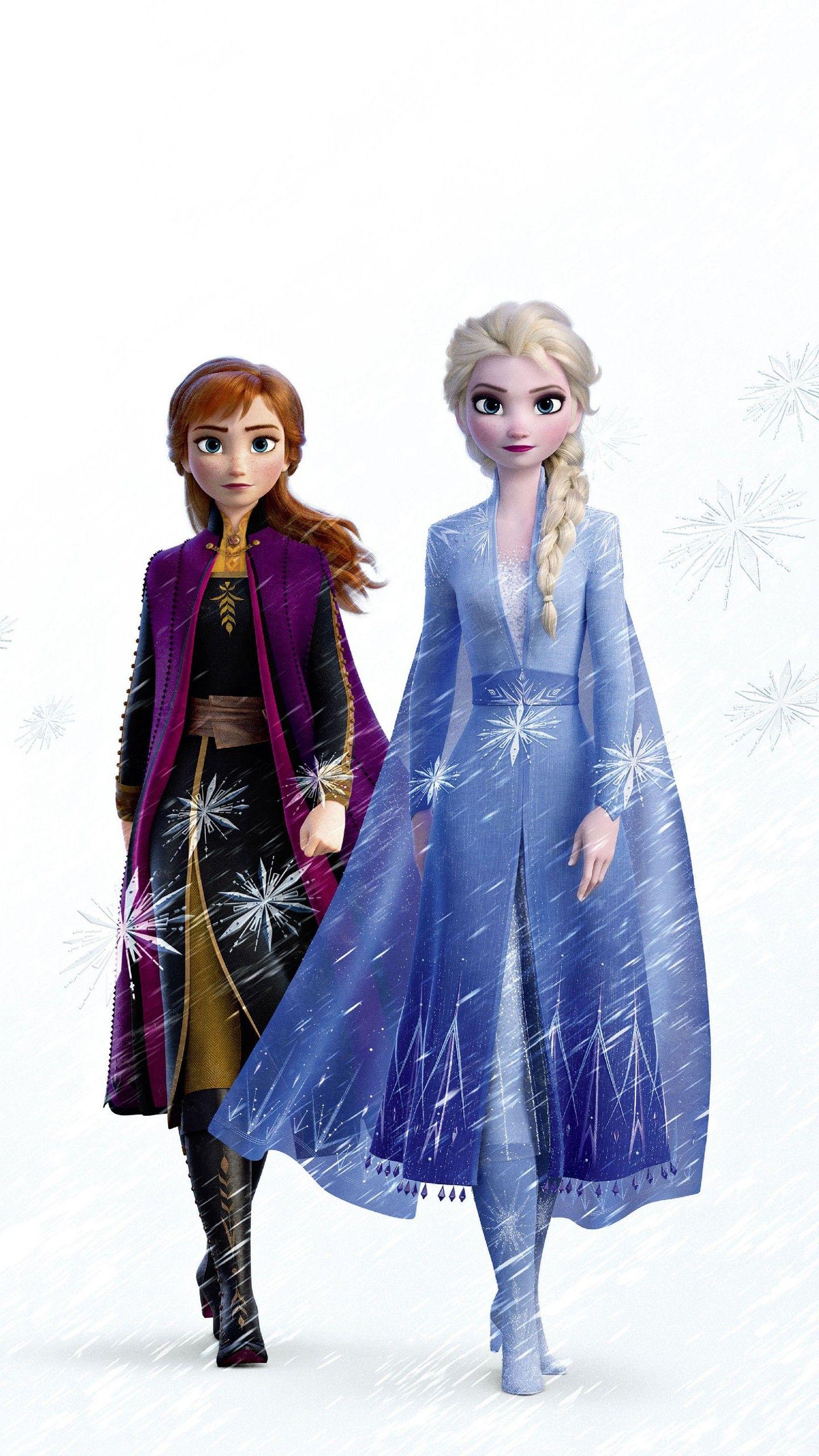 1440x2560 Elsa And Anna Frozen 2 hình nền