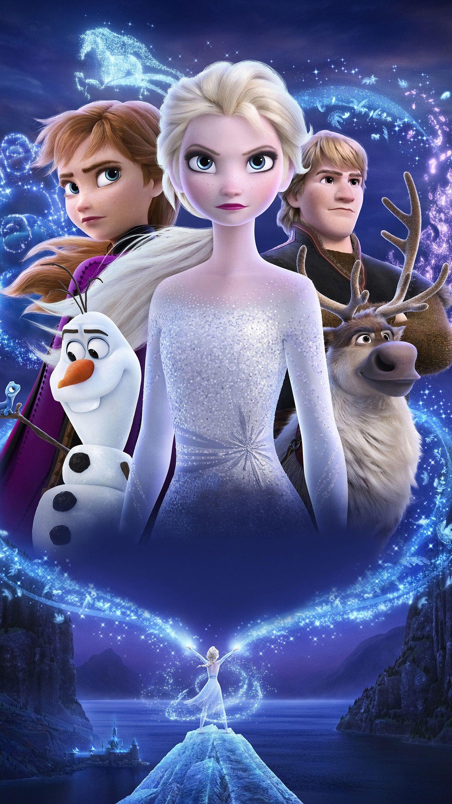 Hình nền phim 1440x2560: Hình nền iPhone Elsa Frozen 2