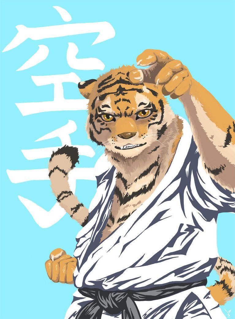 767x1041 Karate Tiger By Versus Victor