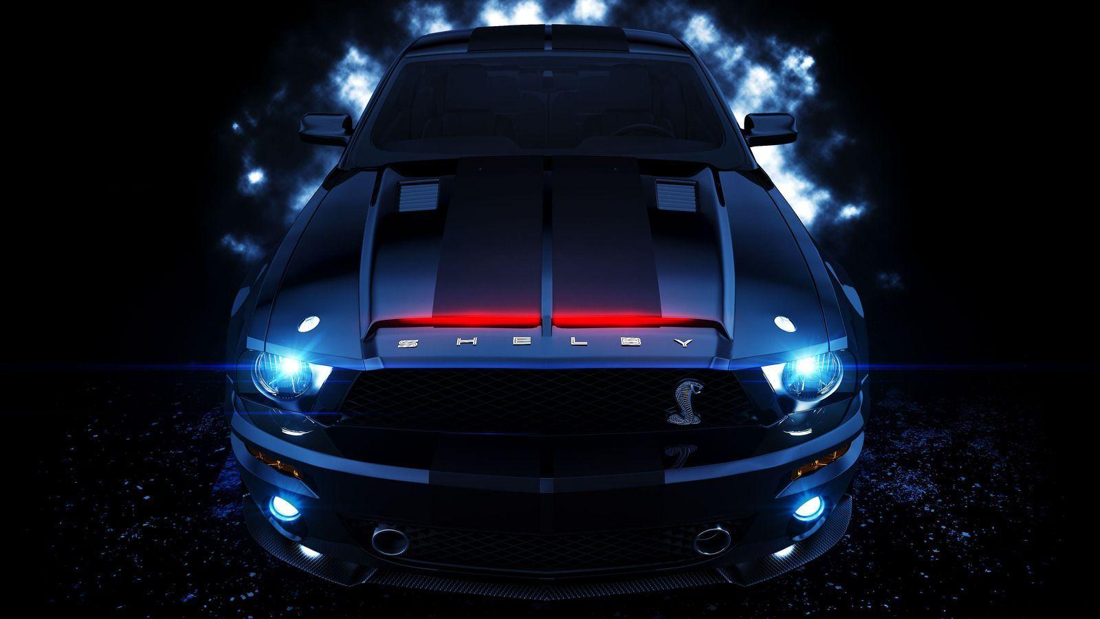 1600x900 Blue Ford Mustang Shelby GT500 Car Picture HD Wallpaper. Ford