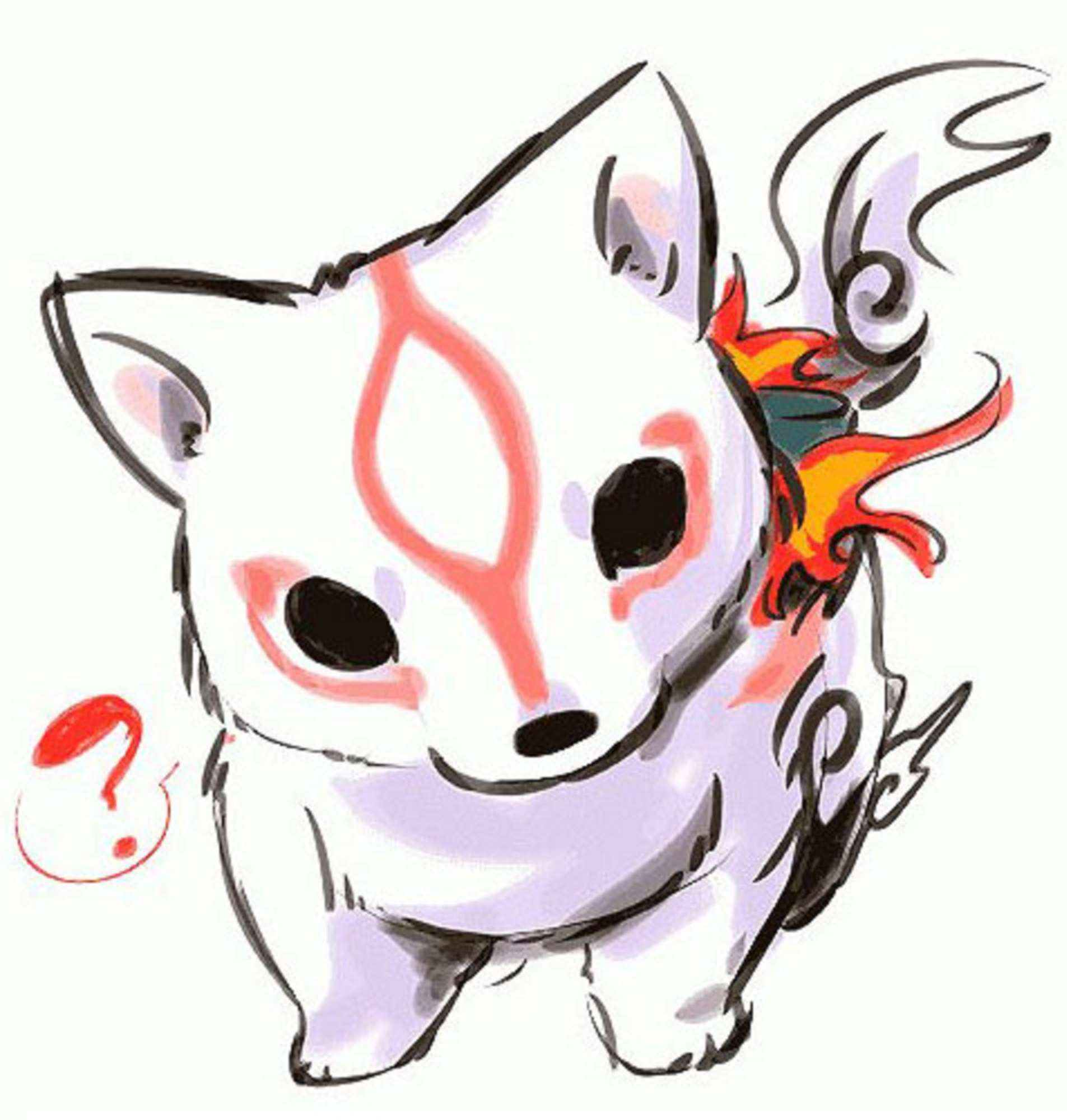 1905x2000 Okamiden. Clover Studio. Capcom. Ōkami (大神) / Ōkamiden (大神伝