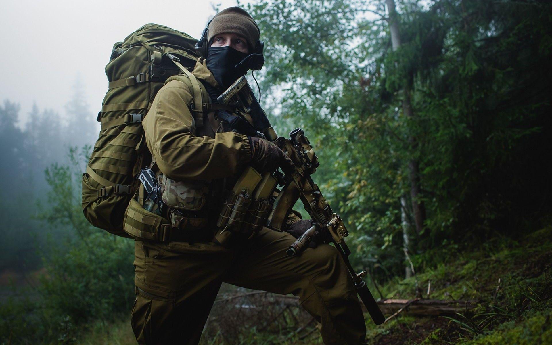 1920x1200 Soldiers Kalashnikov military russian weapons guns rifles people