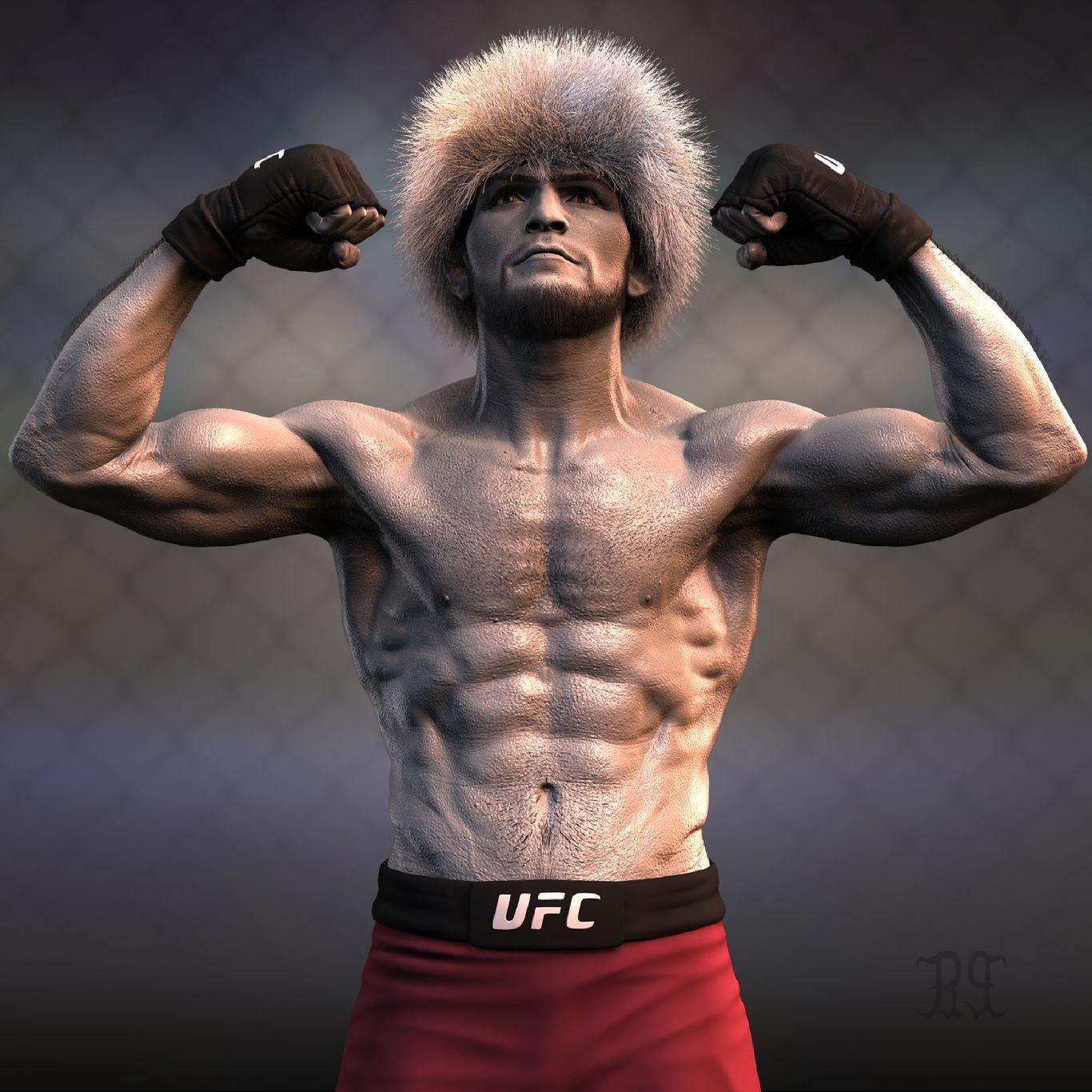 Cartoon Khabib Wallpaper