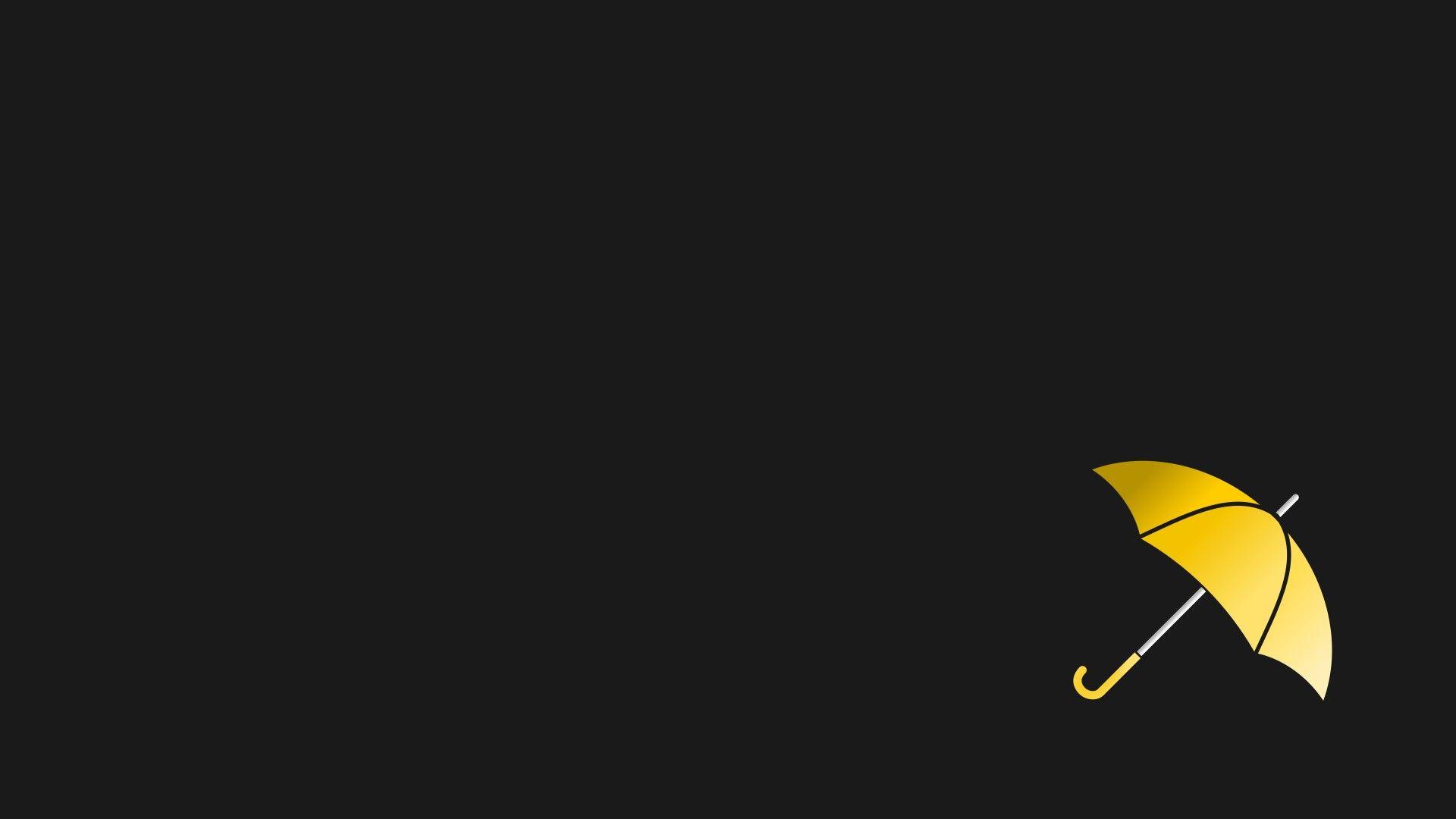 1920x1080 Ted Mosby, Barney Stinson, How I Met Your Mother, Umbrella, Yellow