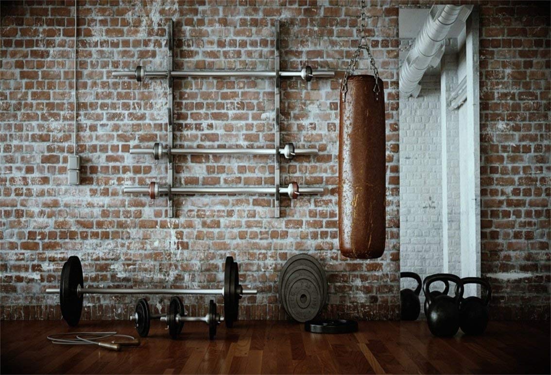 1134x772 AOFOTO 7x5ft Gym Dumbbell Backdrop Indoor Sports Fitness Room