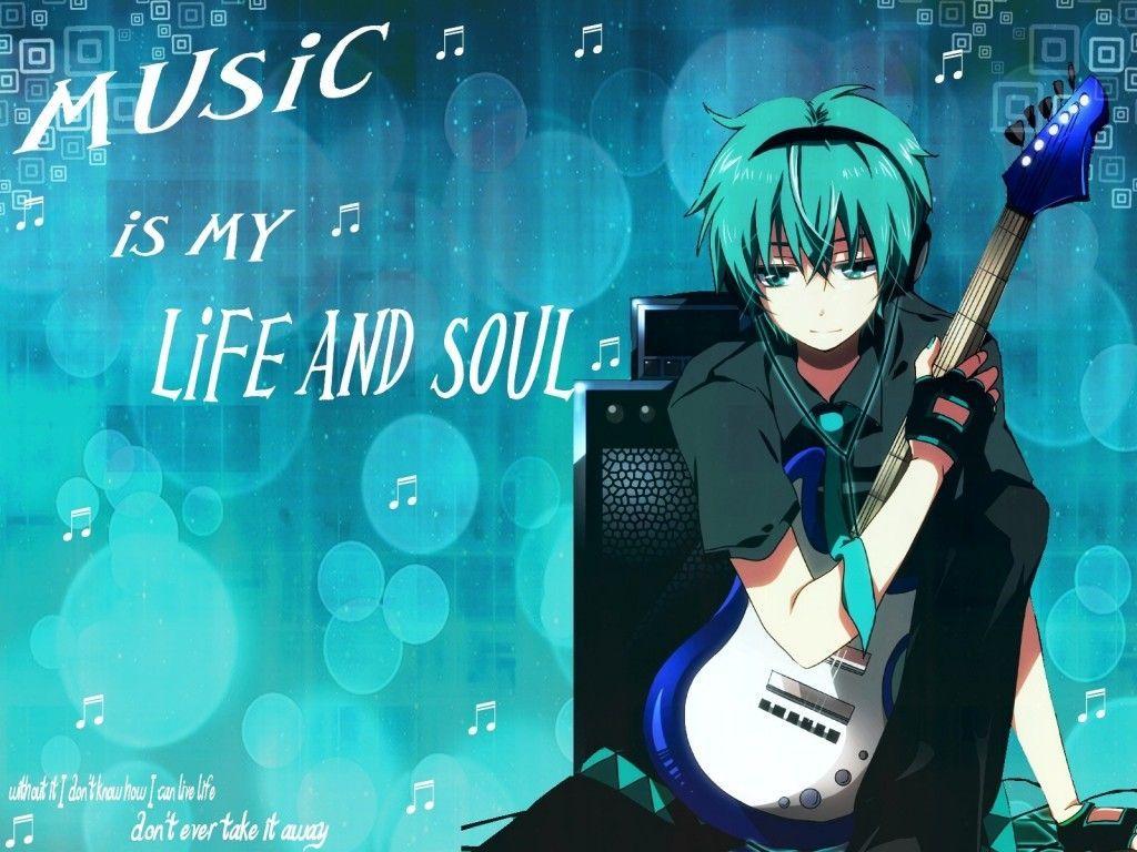 anime boy music wallpaper