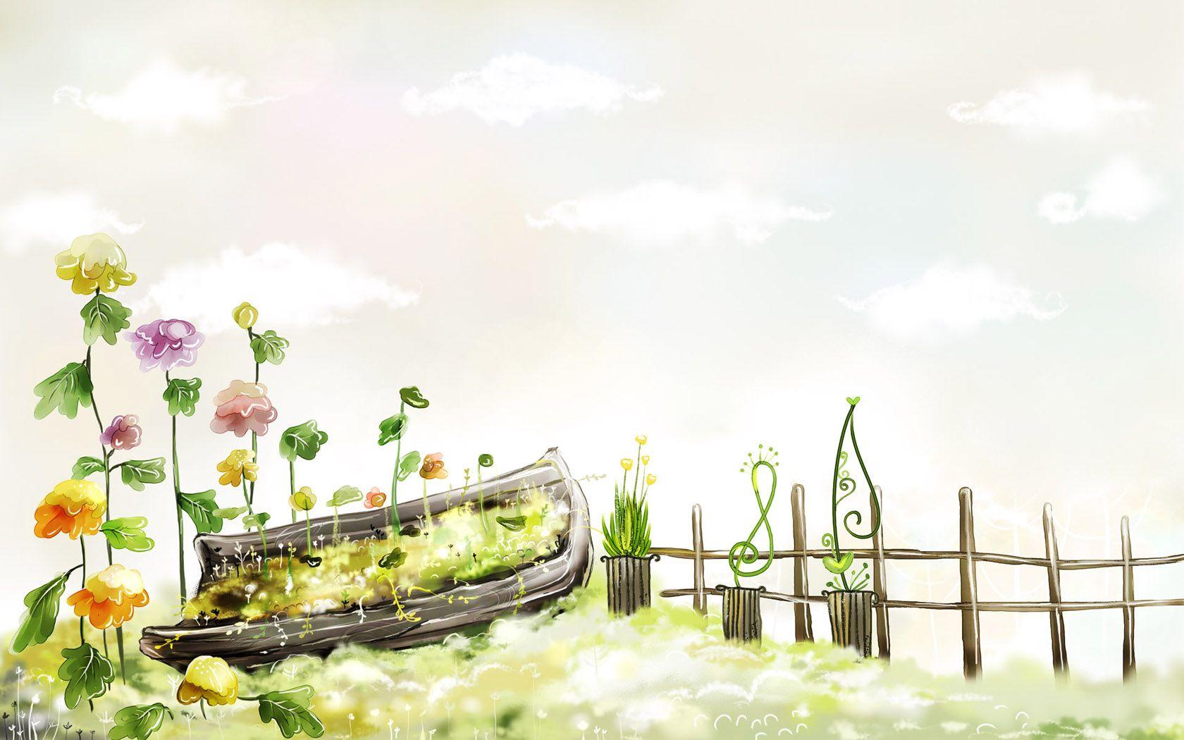 1680x1050 Spring Fairyland Wallpaper For 21 Inch Widescreen Lcd