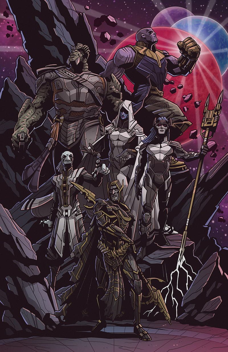 800x1237 The black order, comics, ebony maw, endgame, infinity war, marvel, mcu, thanos, HD phone wallpaper