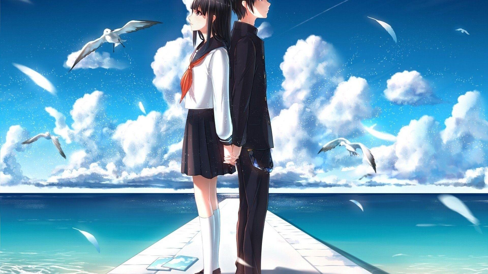 1920x1080 Free download 74 Anime Love Wallpaper 1920x1200