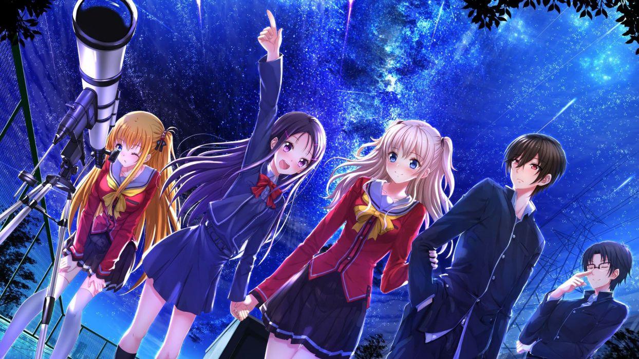 1244x700 Group Girls And Boys Anime Wallpaper