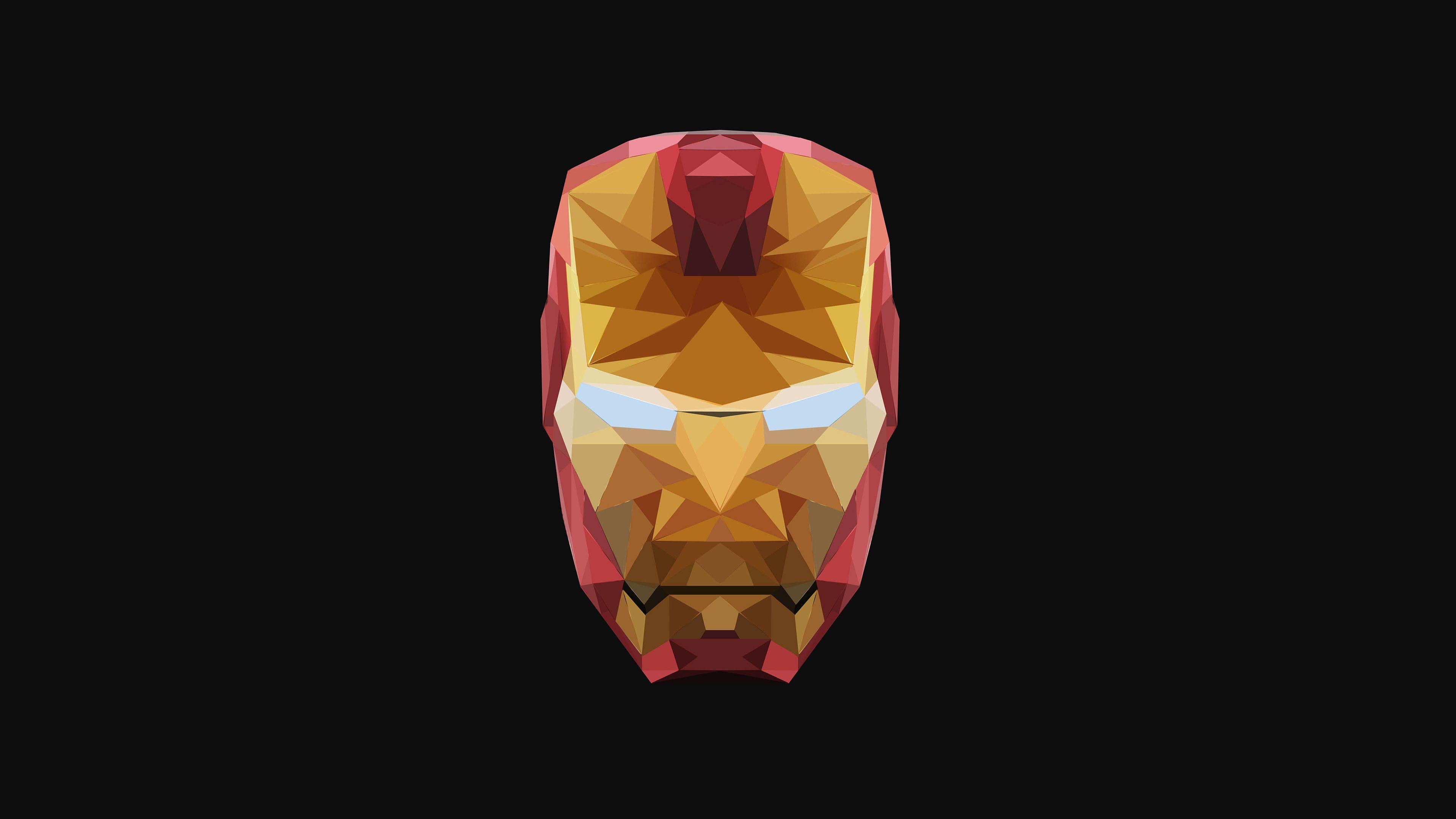 3840x2160 Wallpaper 4k 4k Iron Man Low Poly 4k Wallpaper, Behance