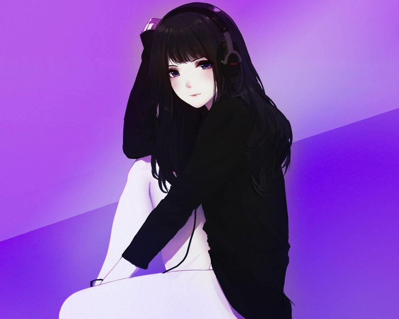 1280x1024 Anime Hoodie Wallpaper